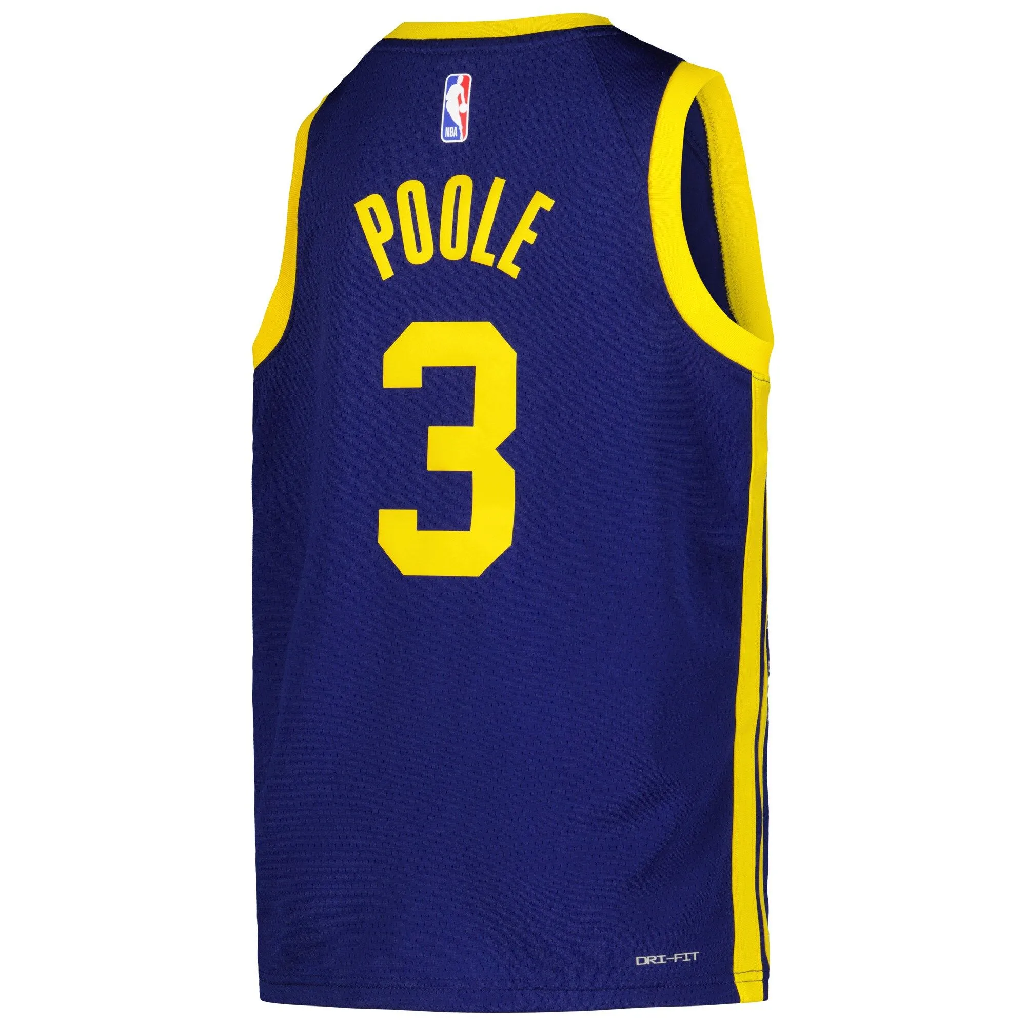 Jordan Poole Golden State Warriors Youth 2022/23 Swingman Jersey - Navy - Statement Edition