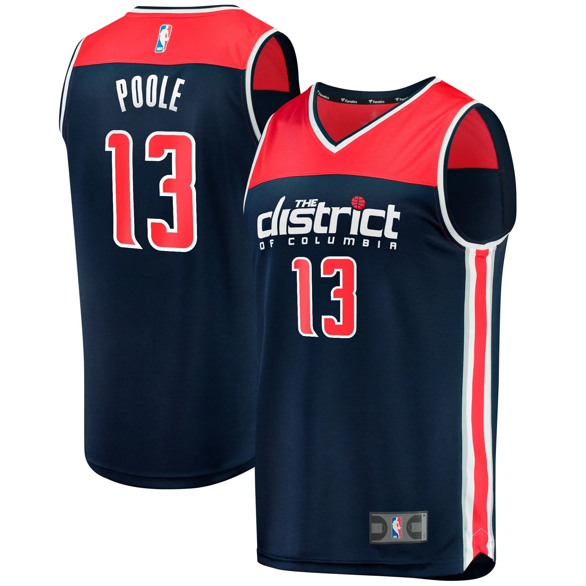 Jordan Poole Washington Wizards Fanatics Branded Fast Break Player Jersey - Statement Edition - Navy