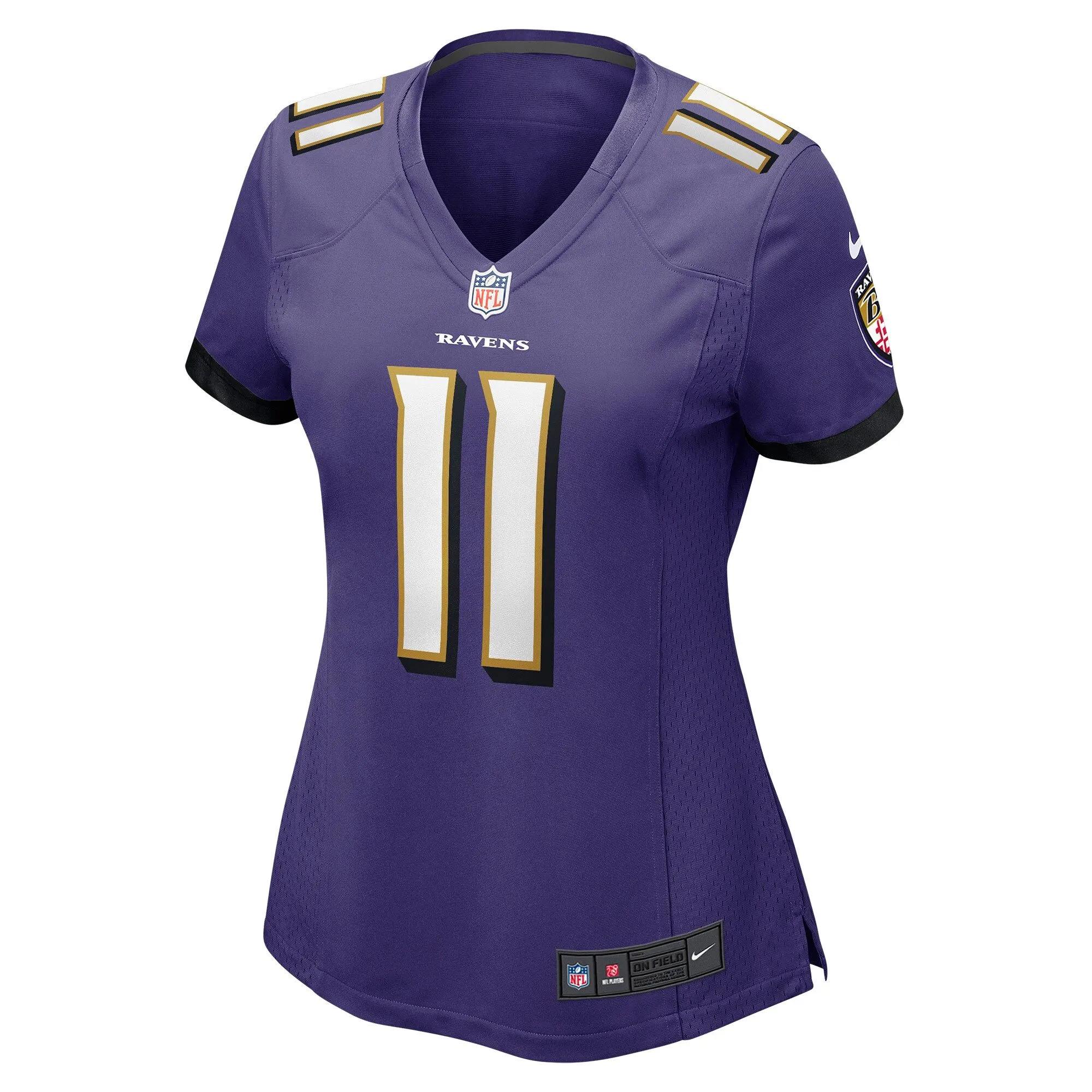 Jordan Stout Baltimore Ravens  Women's Player Game Jersey - Purple