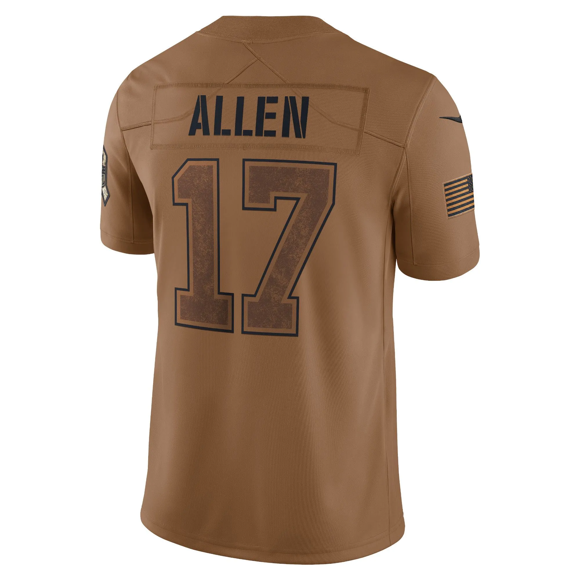 Josh Allen Buffalo Bills  2023 Salute To Service Limited Jersey - Brown