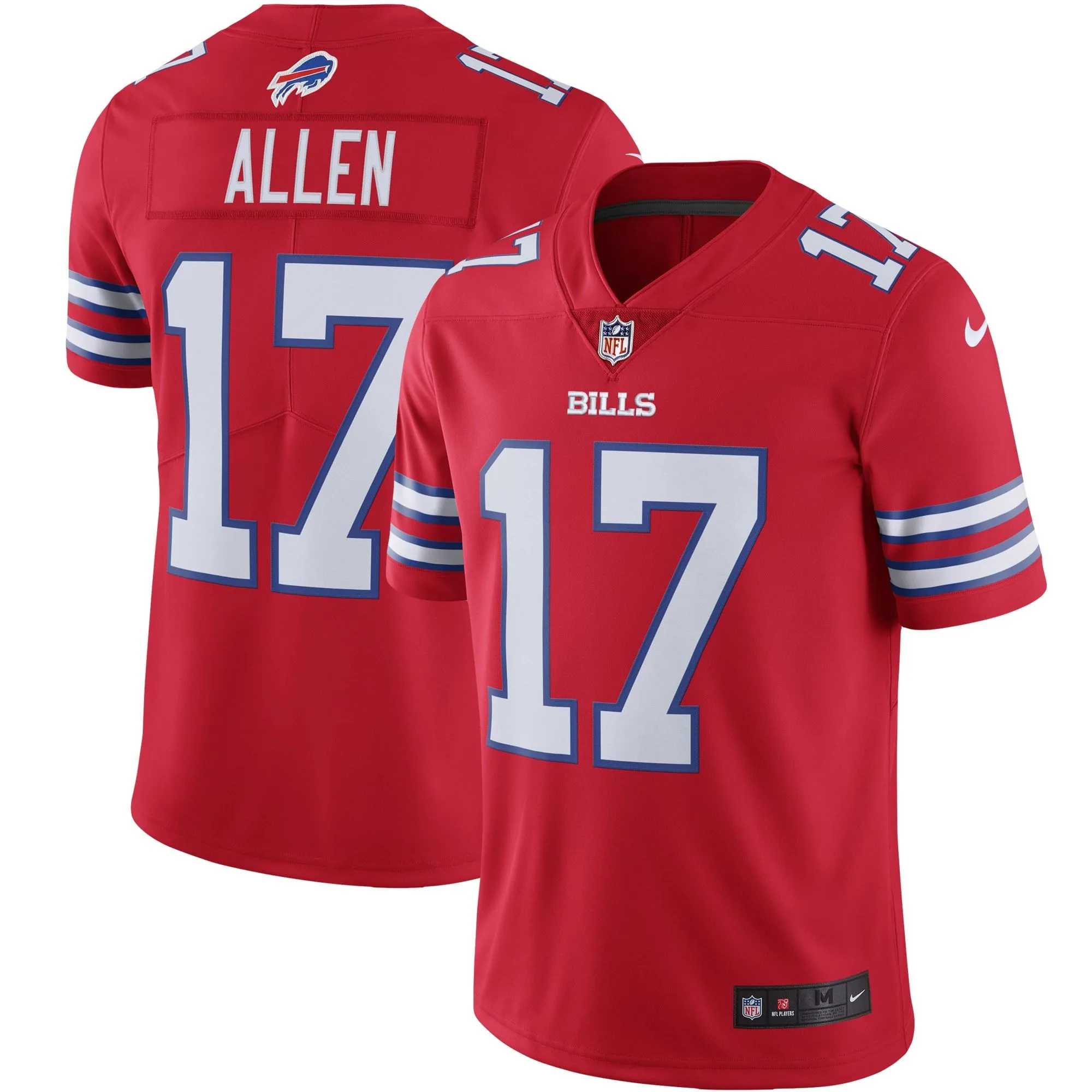 Josh Allen Buffalo Bills  Color Rush Vapor Limited Jersey - Red