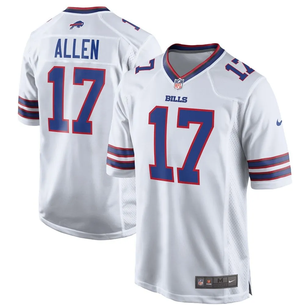 Josh Allen Buffalo Bills  Game Player Jersey - White