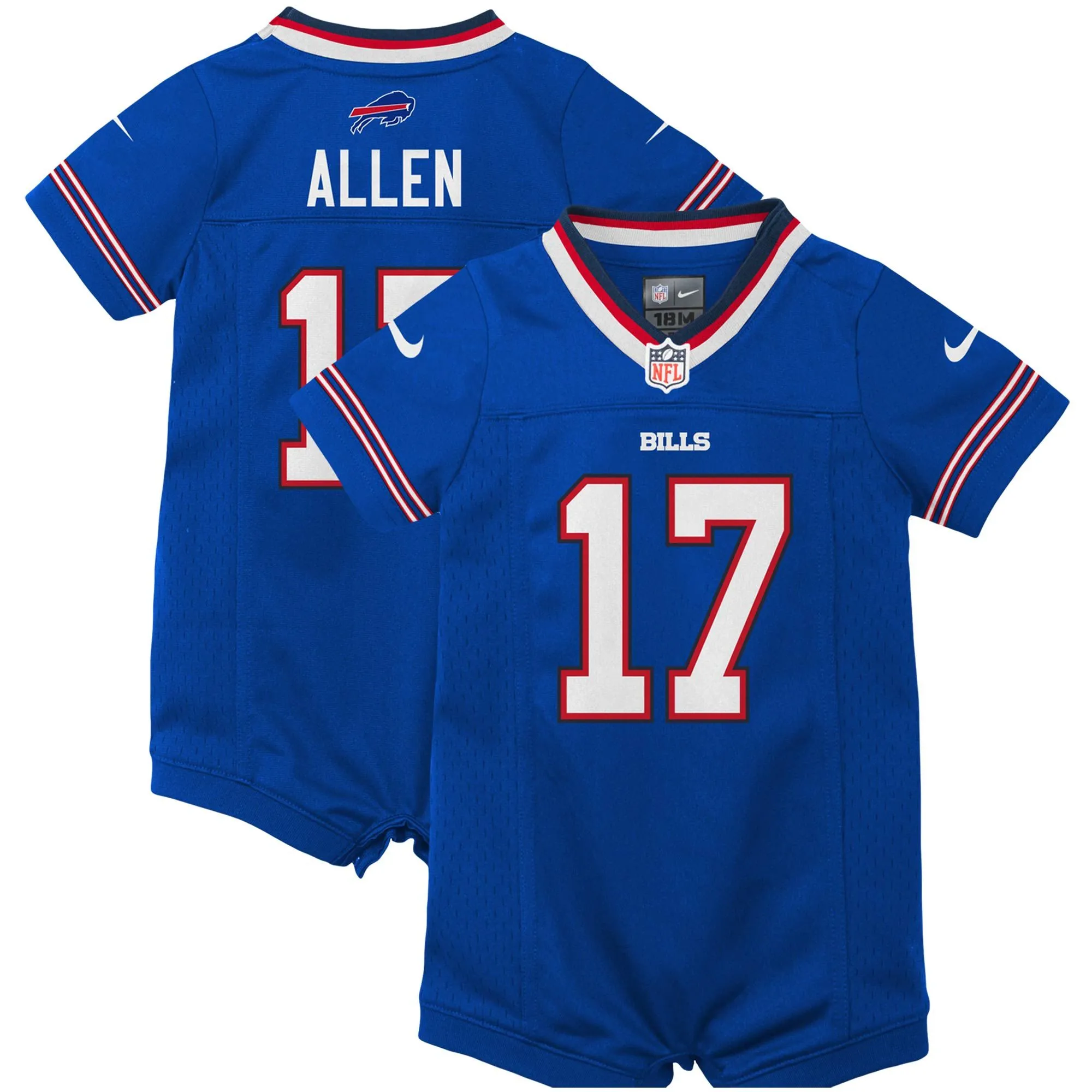 Josh Allen Buffalo Bills  Newborn & Infant Romper Jersey - Royal