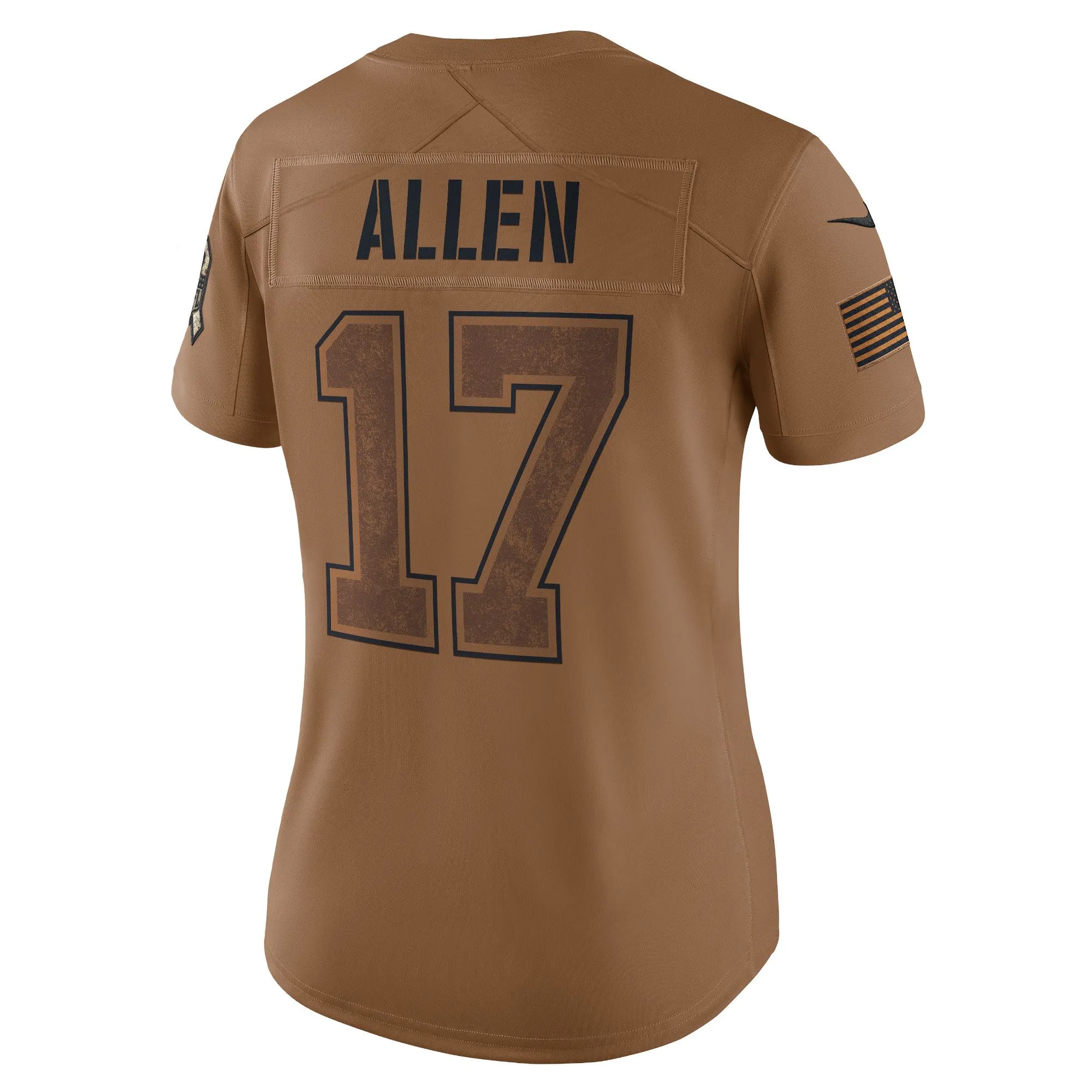 Josh Allen Buffalo Bills  Women's 2023 Salute To Service Limited Jersey - Brown