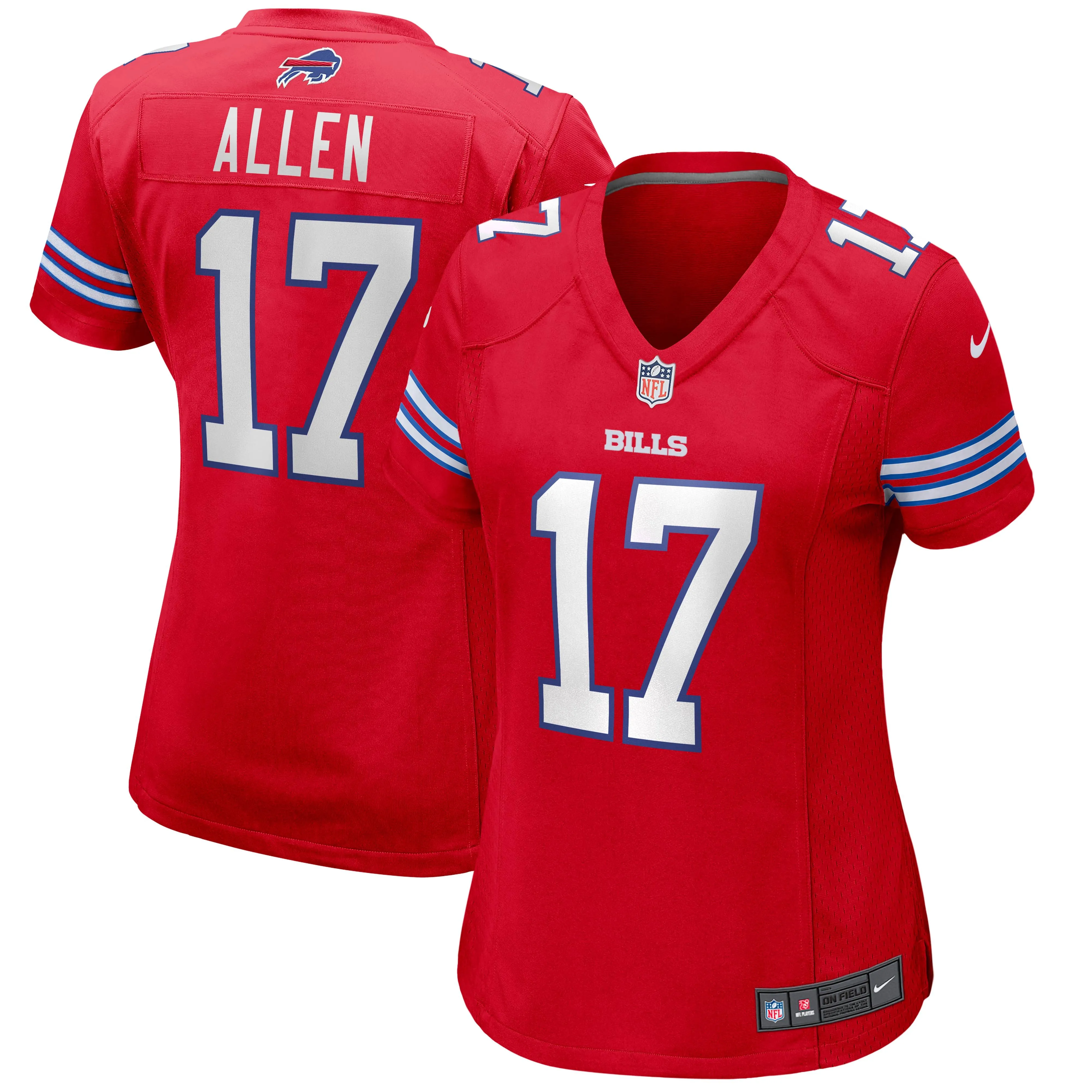 Josh Allen Buffalo Bills  Women's Alternate Game Player Jersey - Red