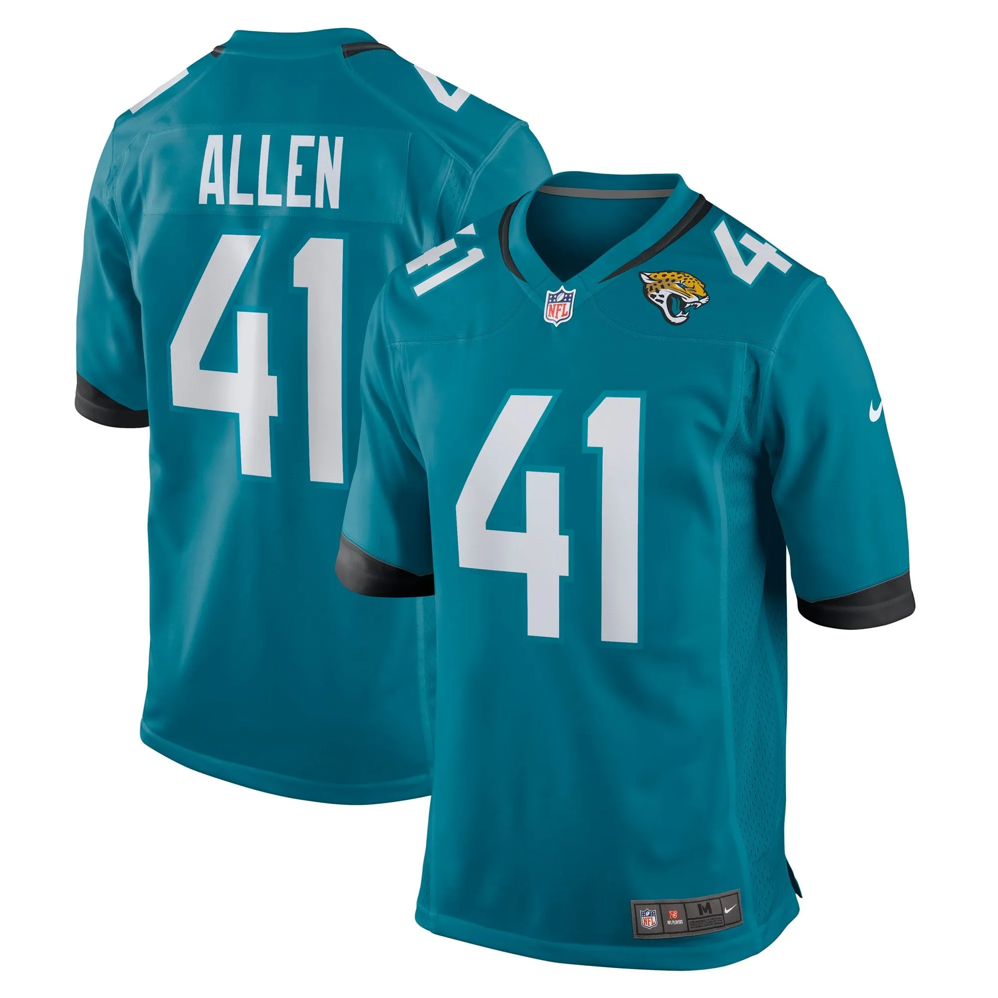 Josh Allen Jacksonville Jaguars  Game Jersey - Teal