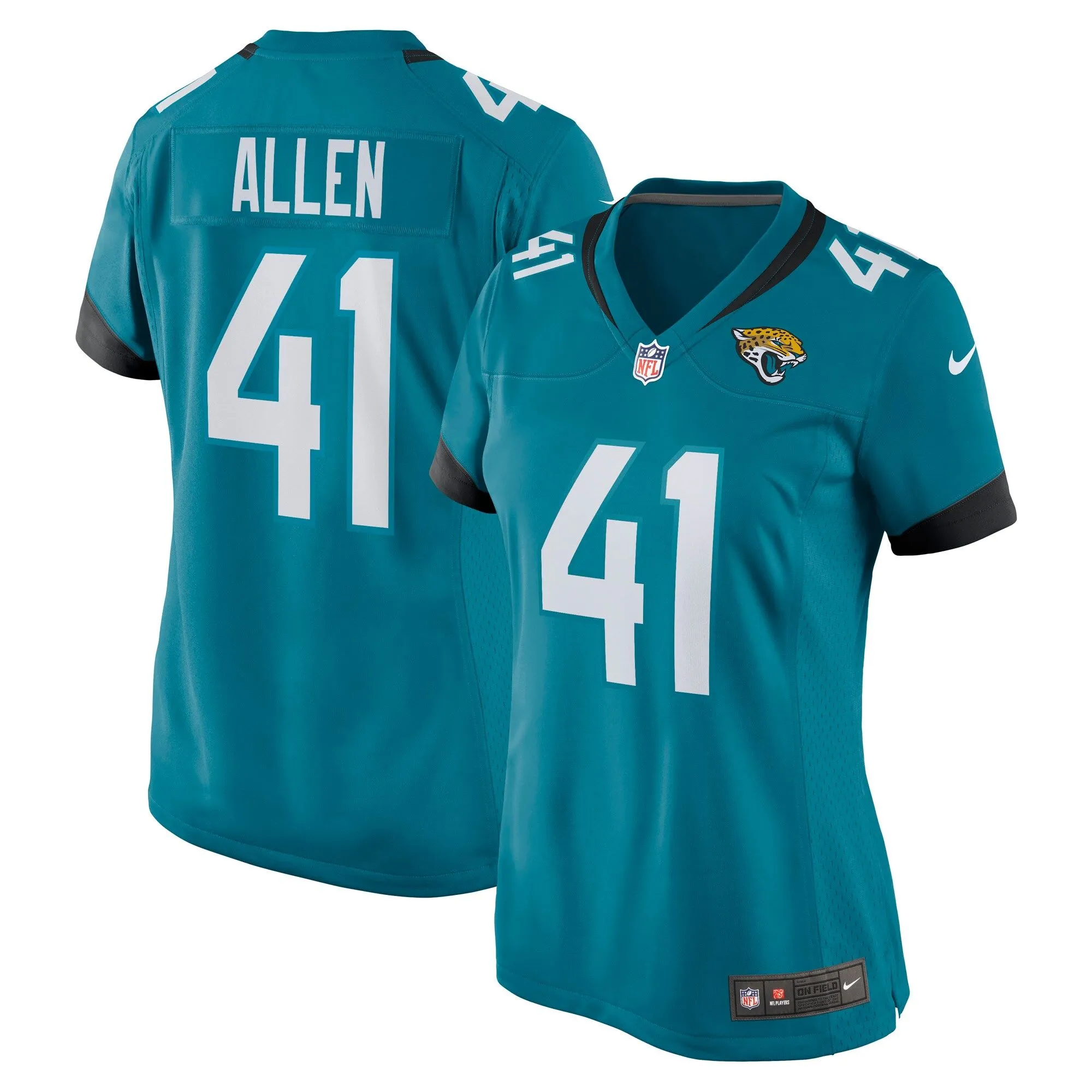 Josh Allen Jacksonville Jaguars  Women's Game Jersey - Teal