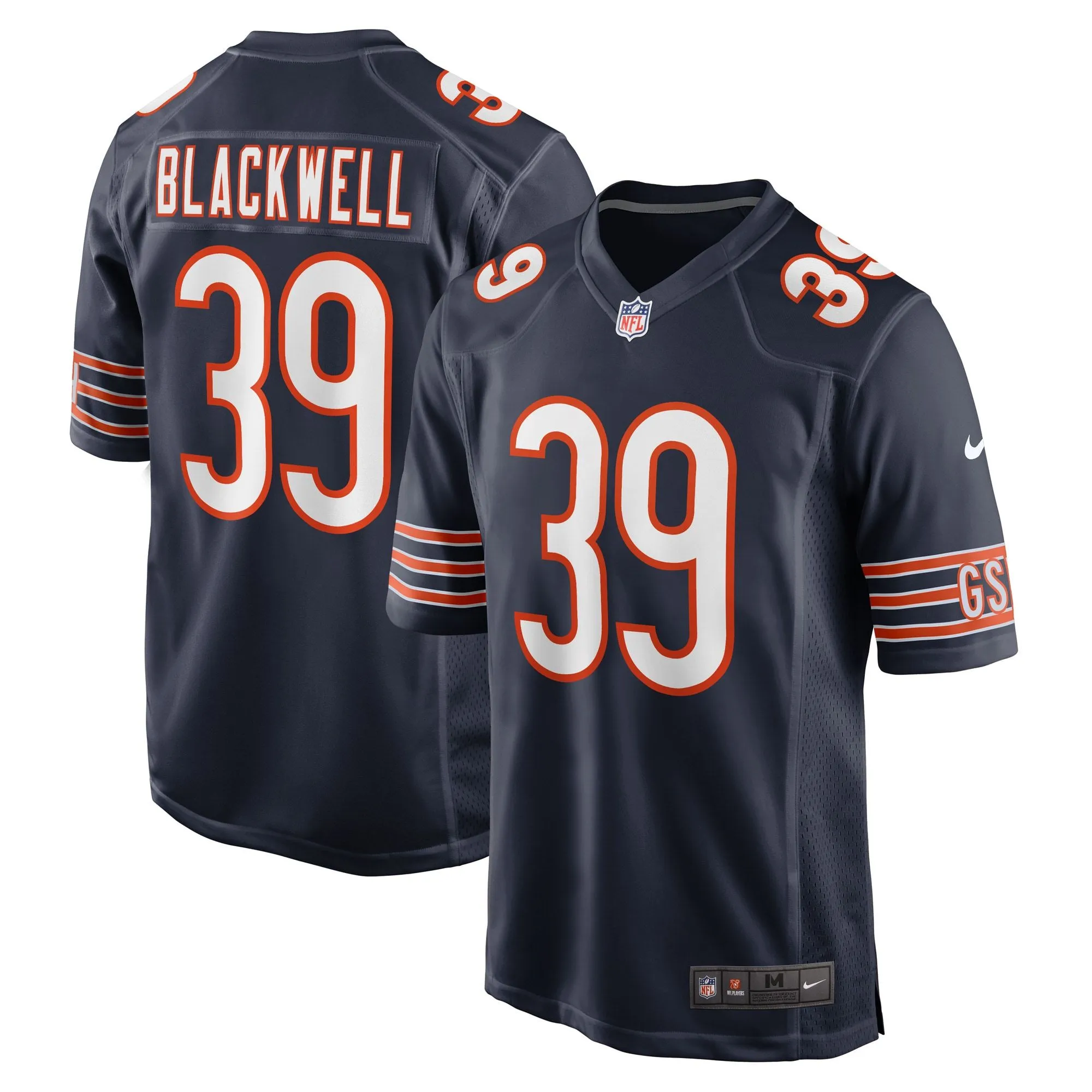 Josh Blackwell Chicago Bears  Game Player Jersey - Navy