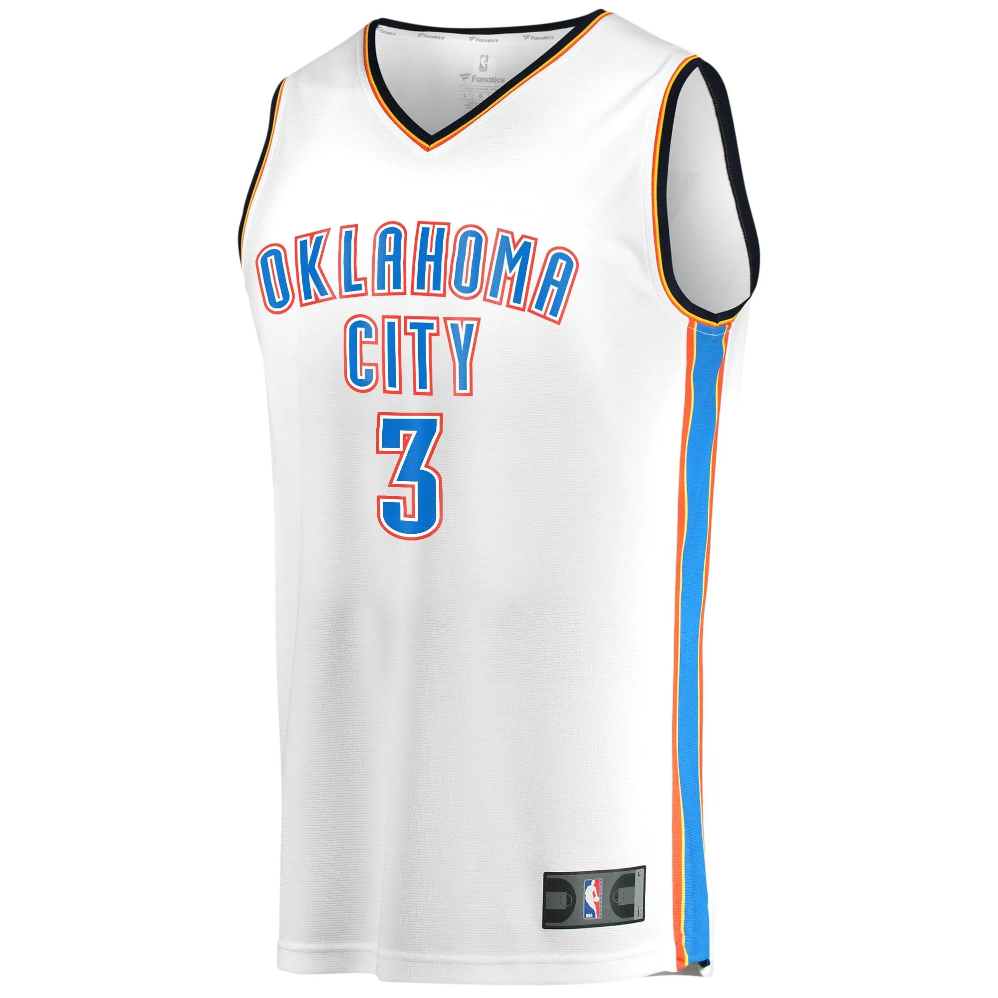 Josh Giddey Oklahoma City Thunder Fanatics Branded Youth Fast Break Player Jersey - Association Edition - White