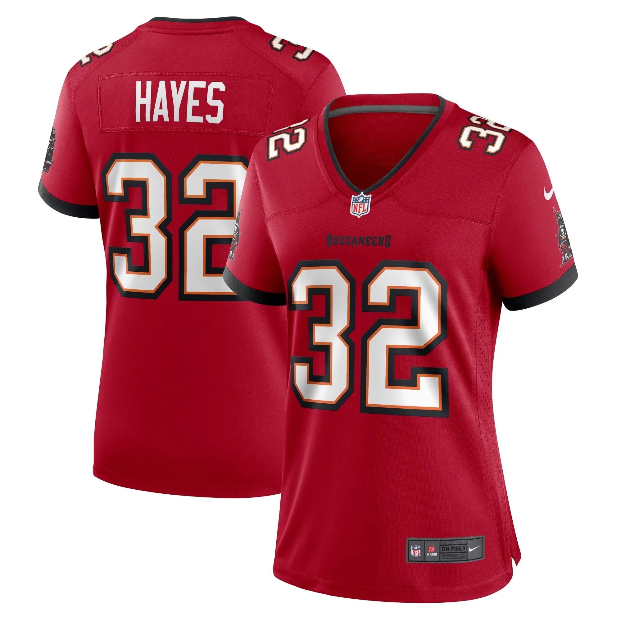 Josh Hayes Tampa Bay Buccaneers  Women's  Game Jersey -  Red