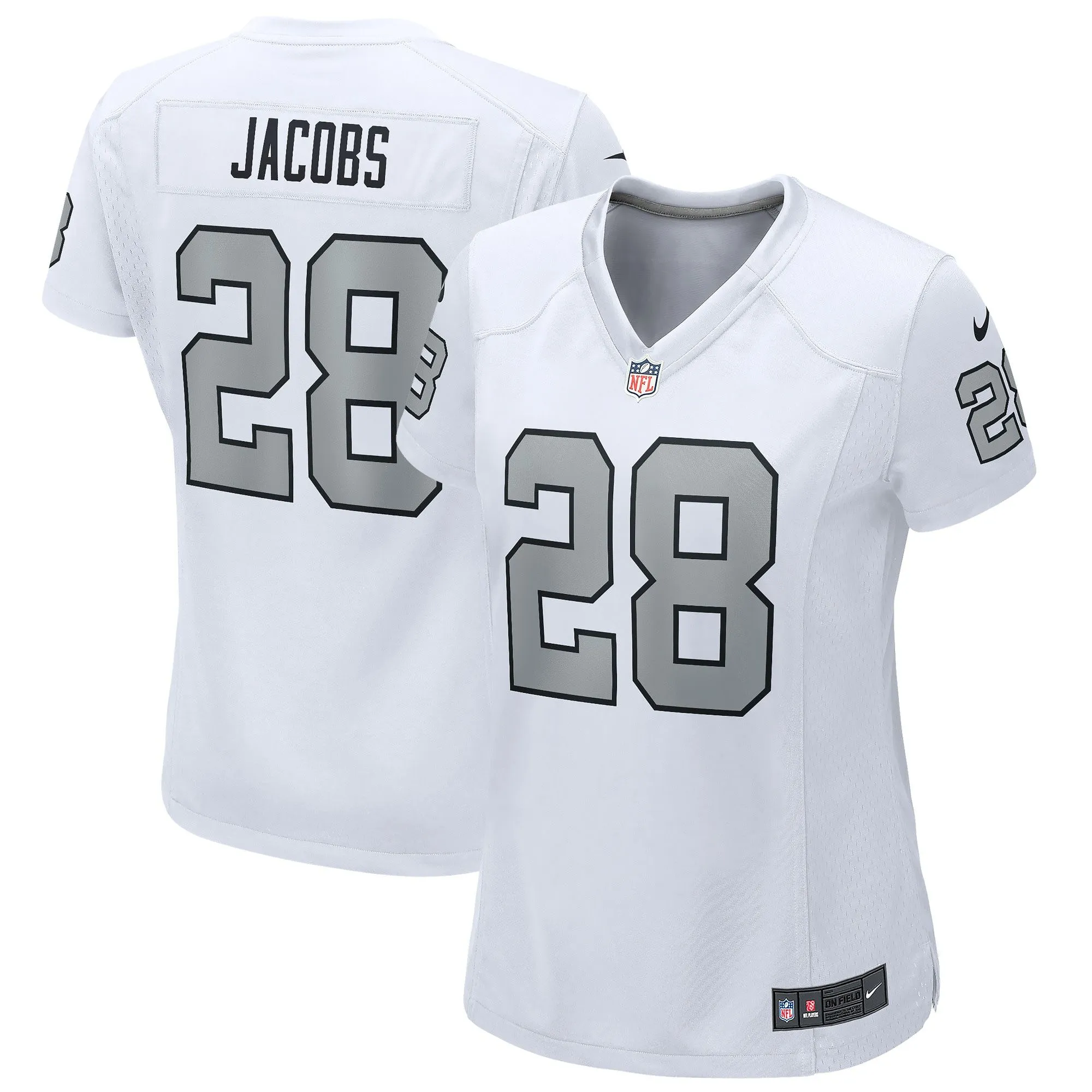 Josh Jacobs Las Vegas Raiders  Women's Alternate Game Player Jersey - White