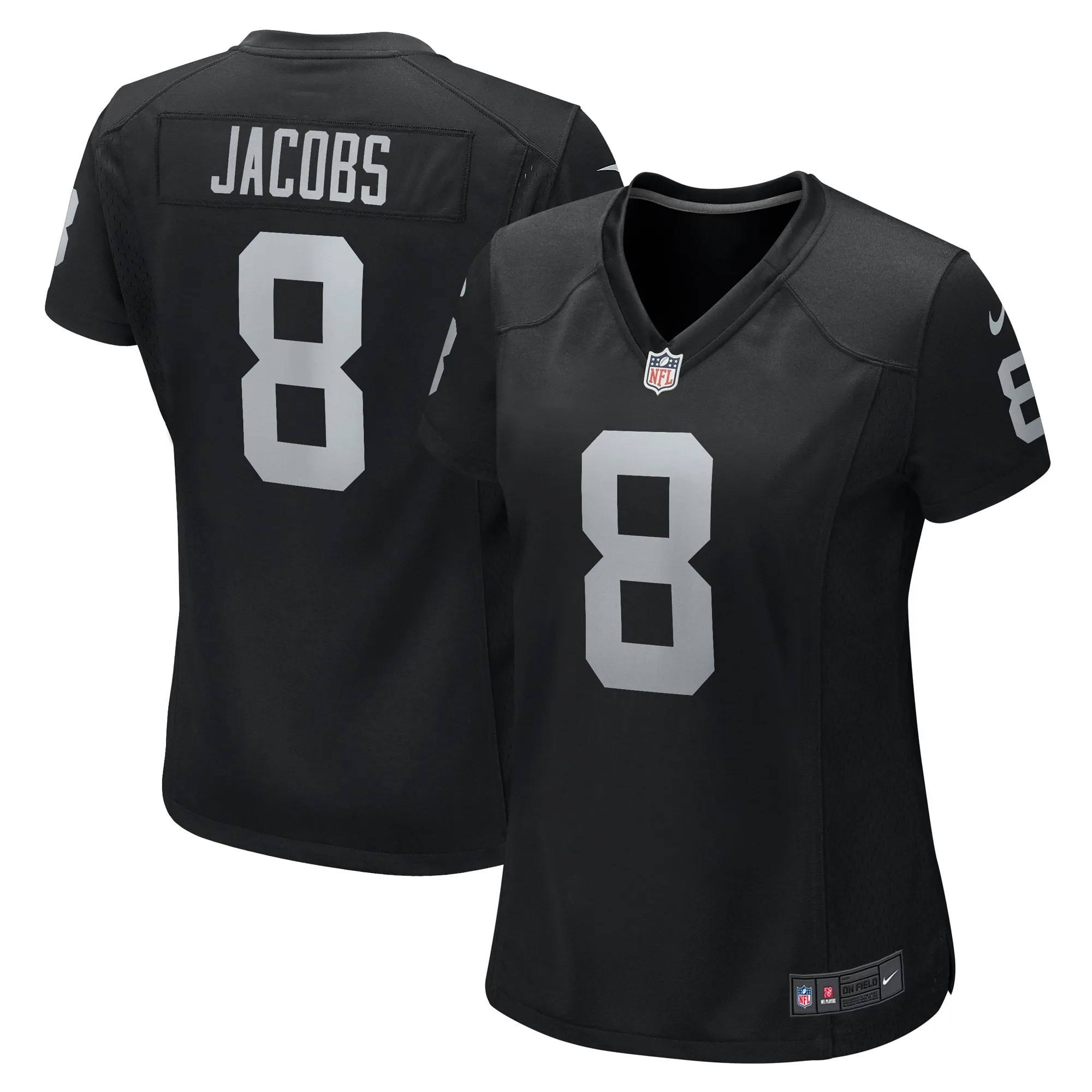 Josh Jacobs Las Vegas Raiders  Women's Game Player Jersey - Black