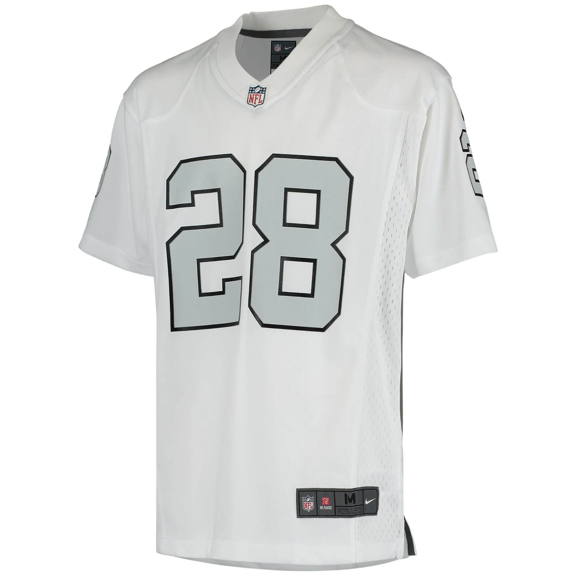 Josh Jacobs Las Vegas Raiders  Youth Color Rush Game Jersey - White