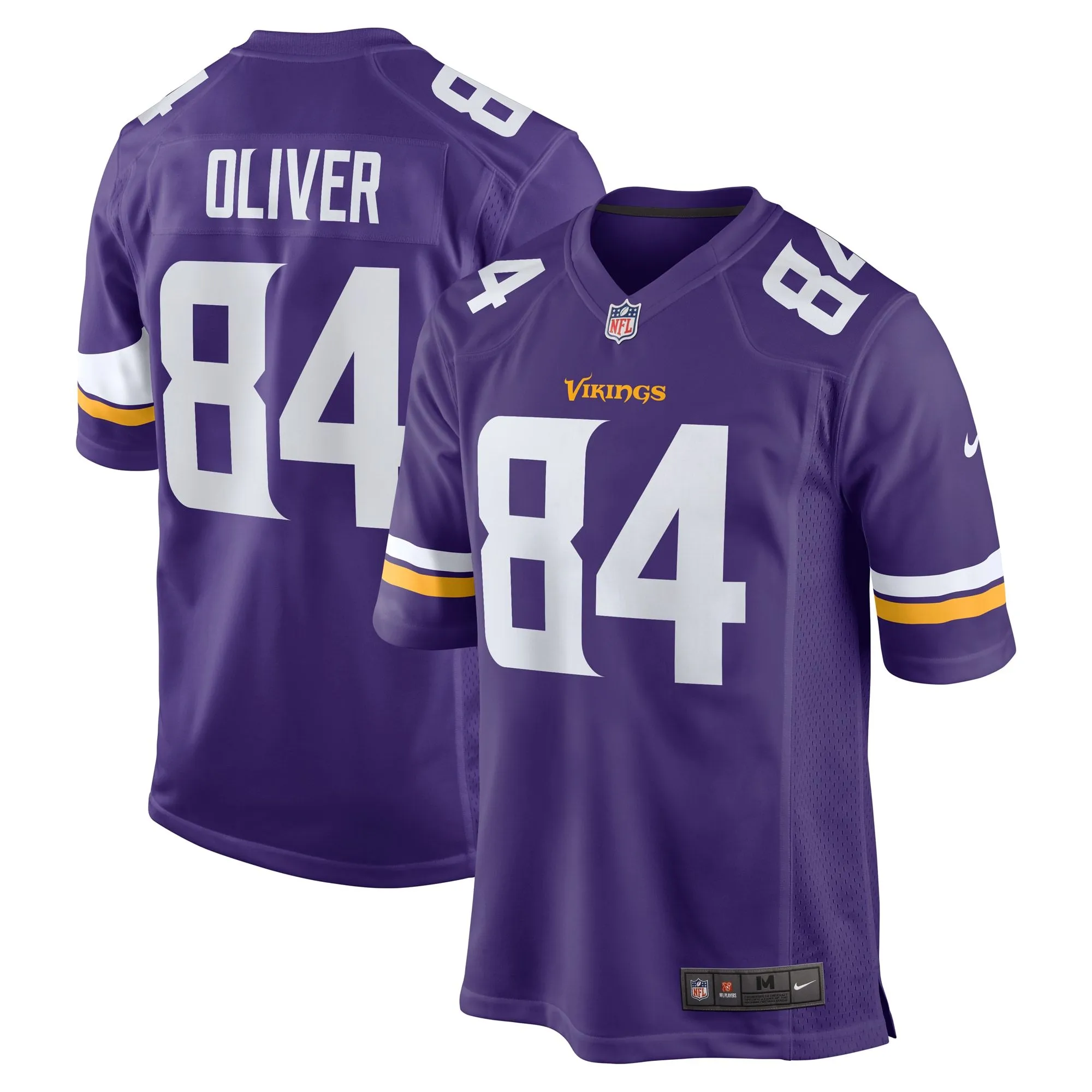 Josh Oliver Minnesota Vikings  Game Player Jersey - Purple