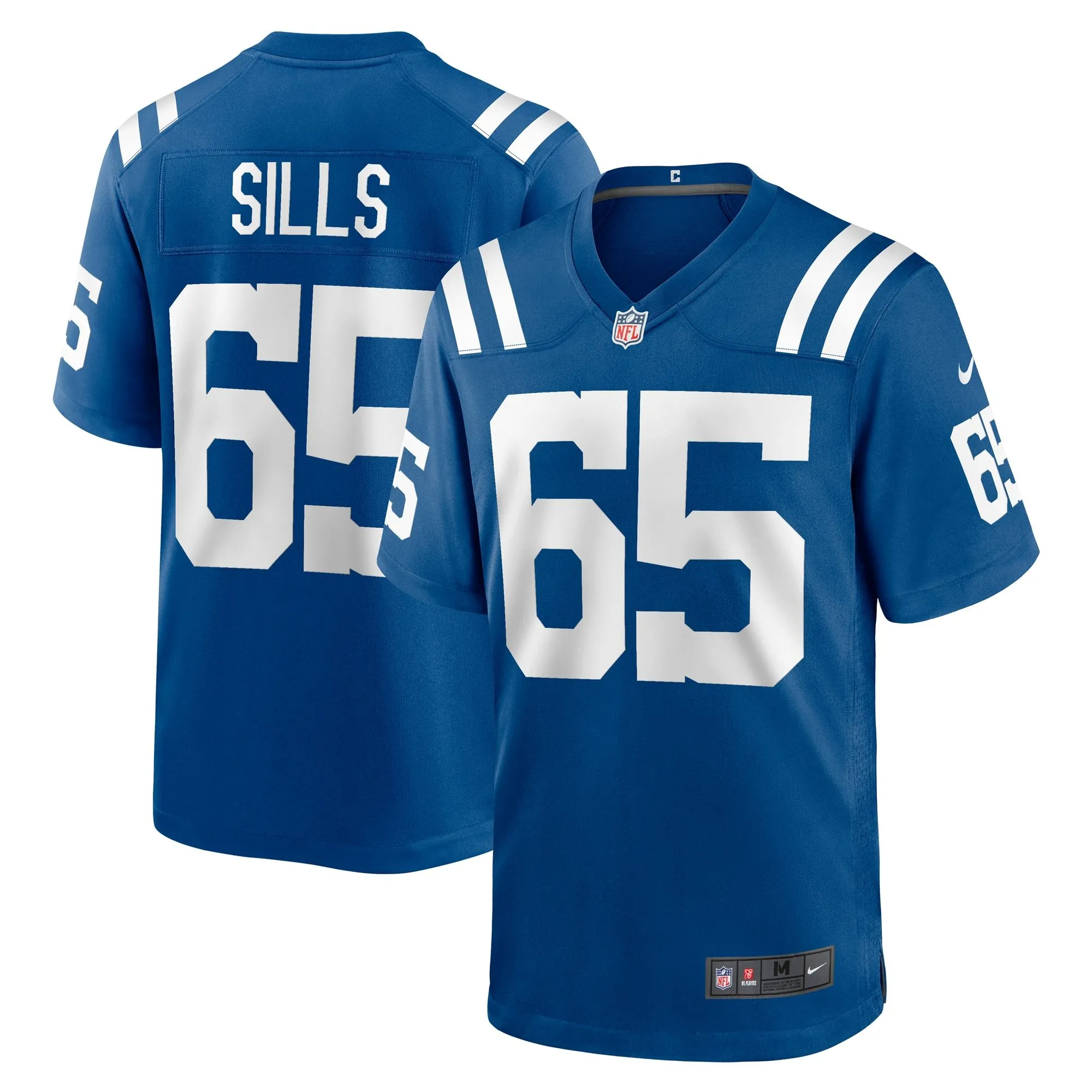 Josh Sills Indianapolis Colts  Team Game Jersey -  Royal