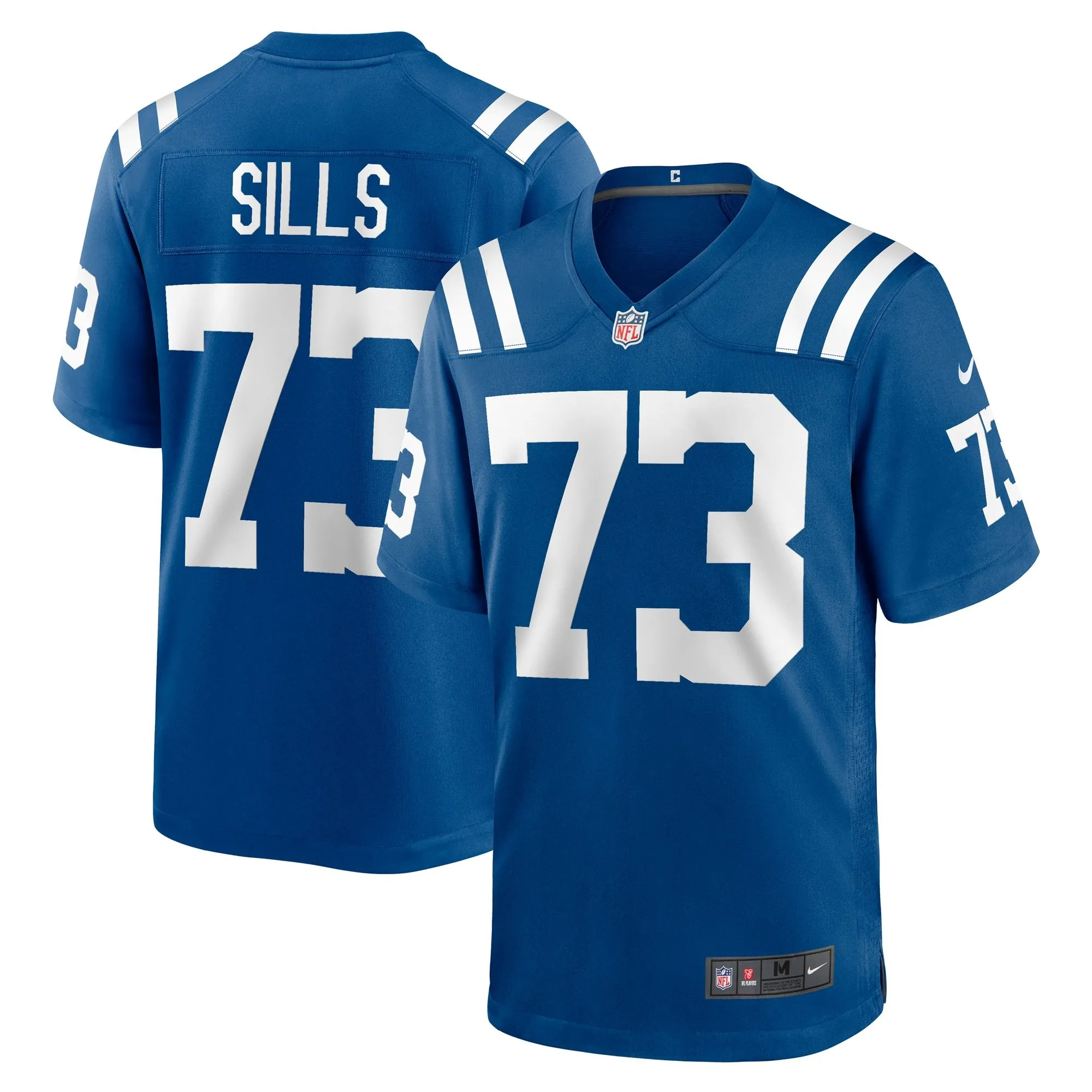 Josh Sills Indianapolis Colts  Team Game Jersey -  Royal