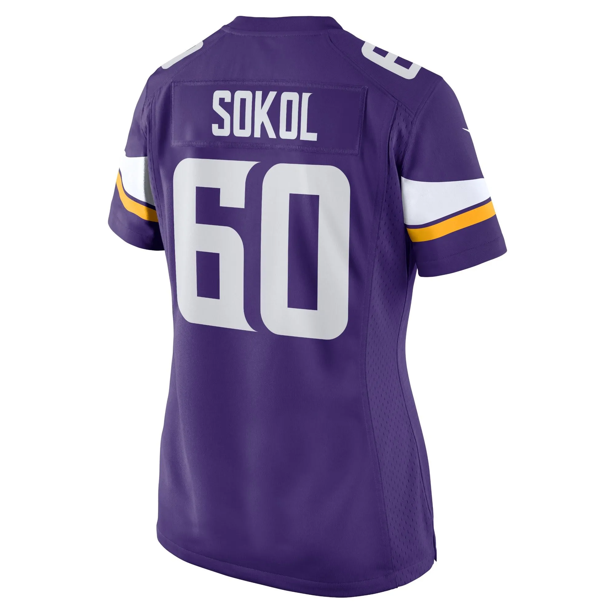 Josh Sokol Minnesota Vikings  Women's Home Game Player Jersey - Purple