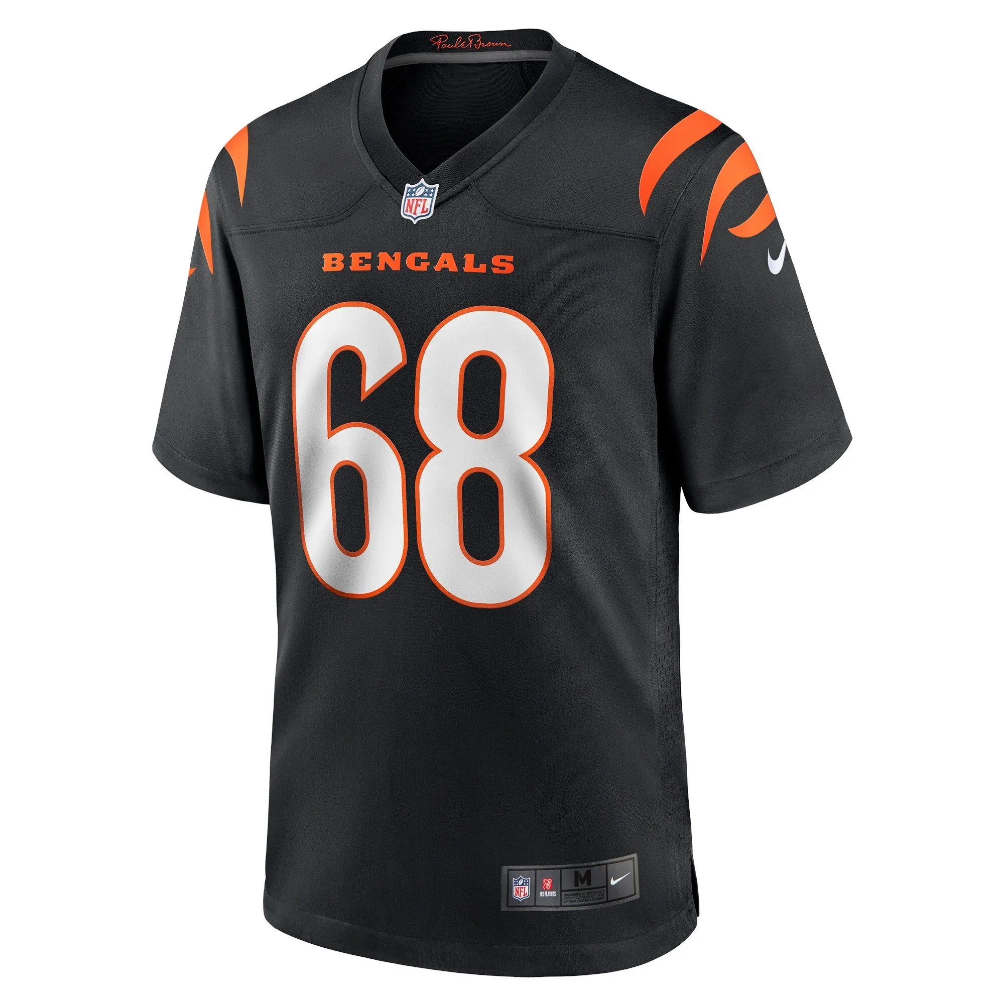 Josh Tupou Cincinnati Bengals  Game Player Jersey - Black