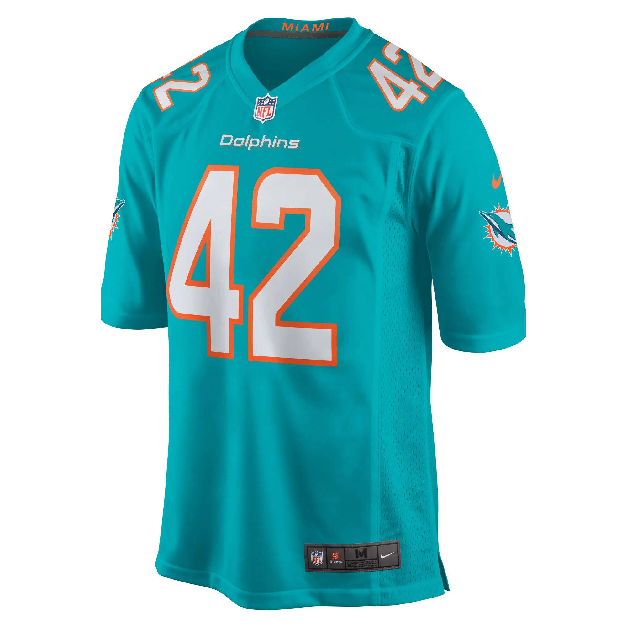 Joshua Kalu Miami Dolphins  Team Game Jersey -  Aqua