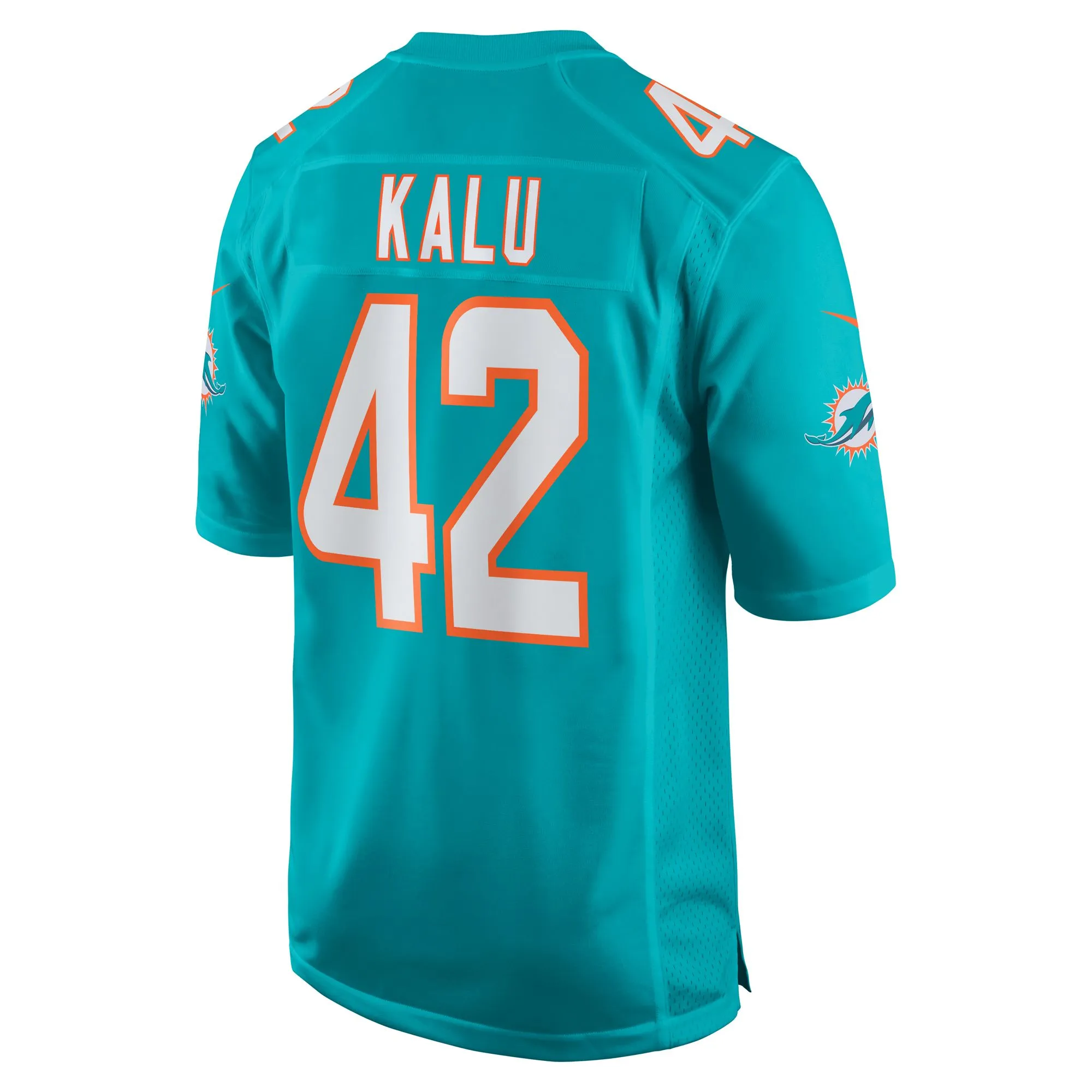 Joshua Kalu Miami Dolphins  Team Game Jersey -  Aqua