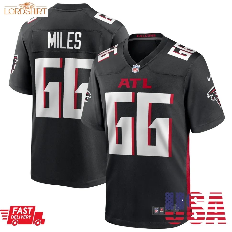 Joshua Miles Atlanta Falcons   Game Jersey    Black