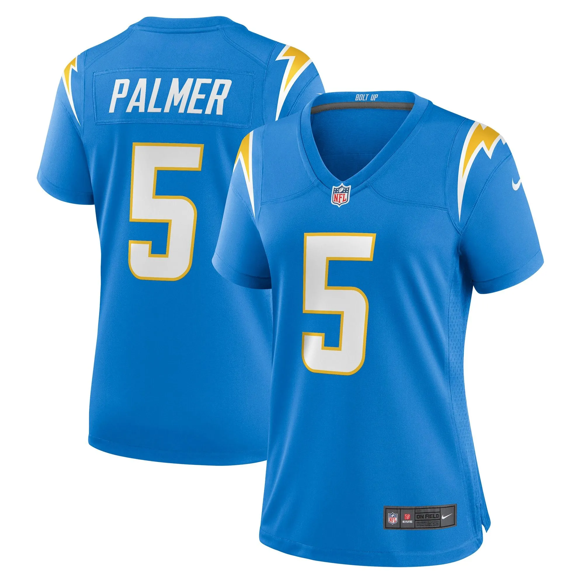 Joshua Palmer Los Angeles Chargers  Women's Game Player Jersey - Powder Blue