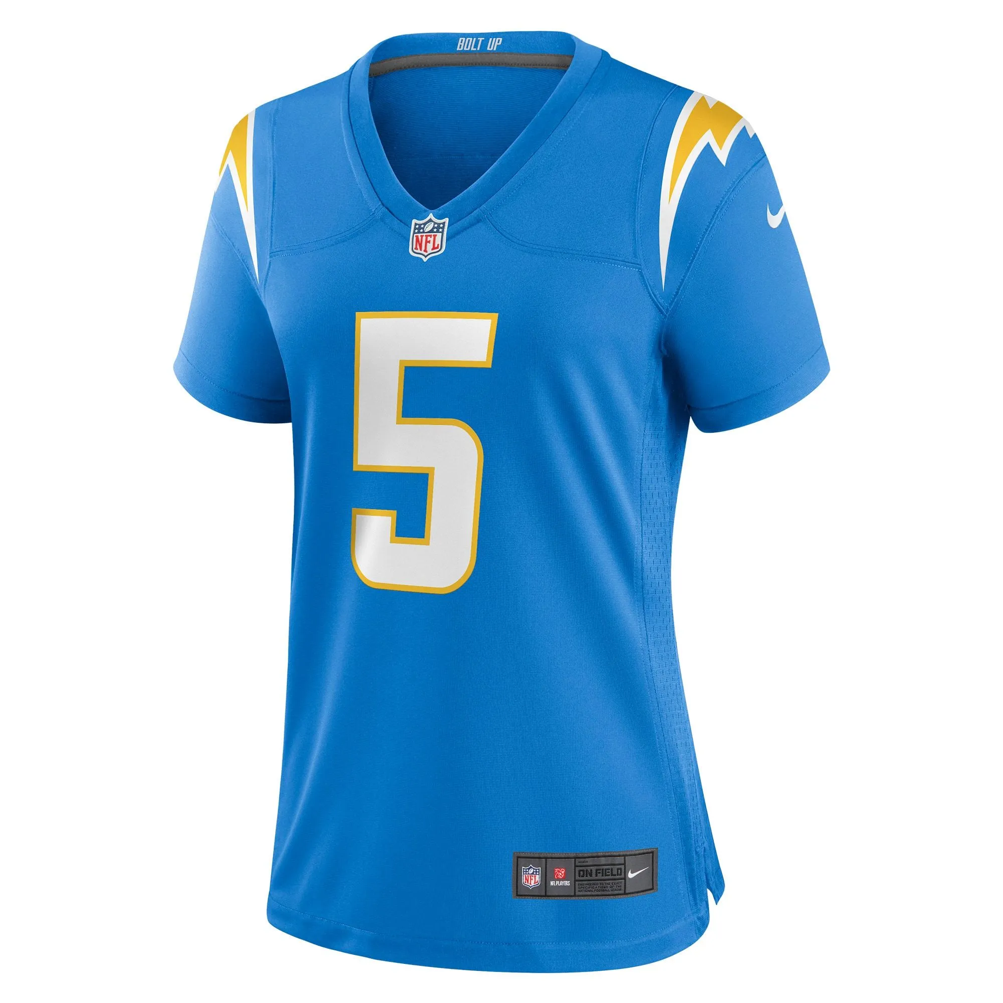 Joshua Palmer Los Angeles Chargers  Women's Game Player Jersey - Powder Blue