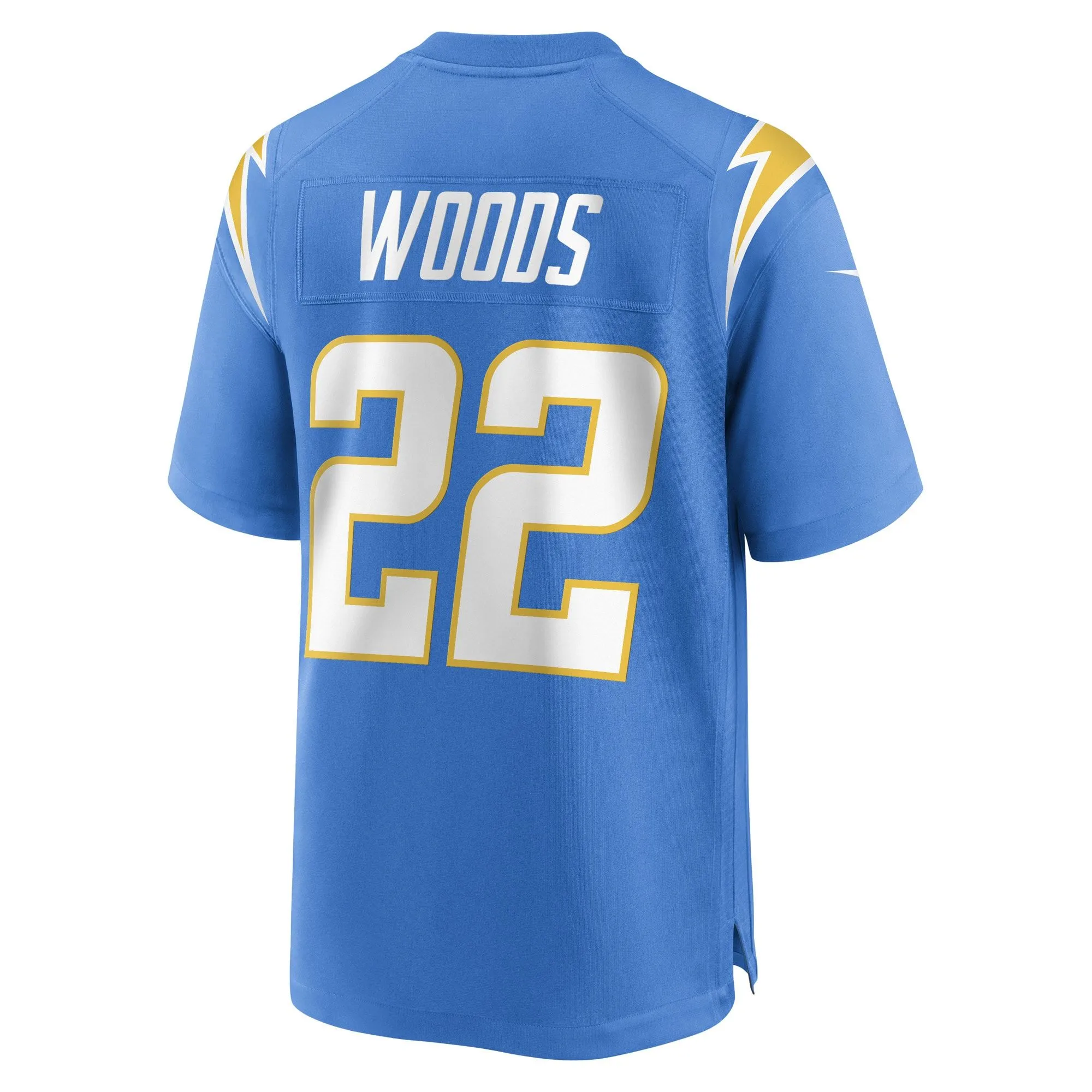 JT Woods Los Angeles Chargers  Game Player Jersey - Powder Blue