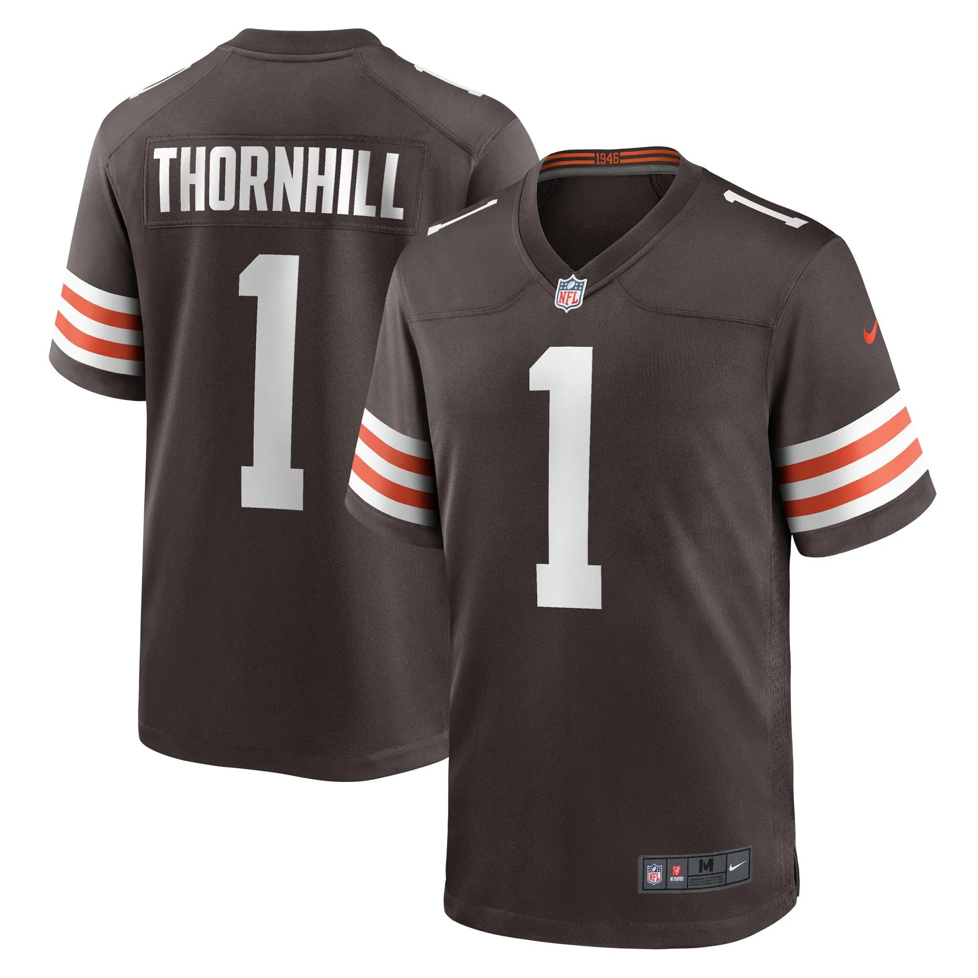 Juan Thornhill Cleveland Browns  Game Player Jersey - Brown