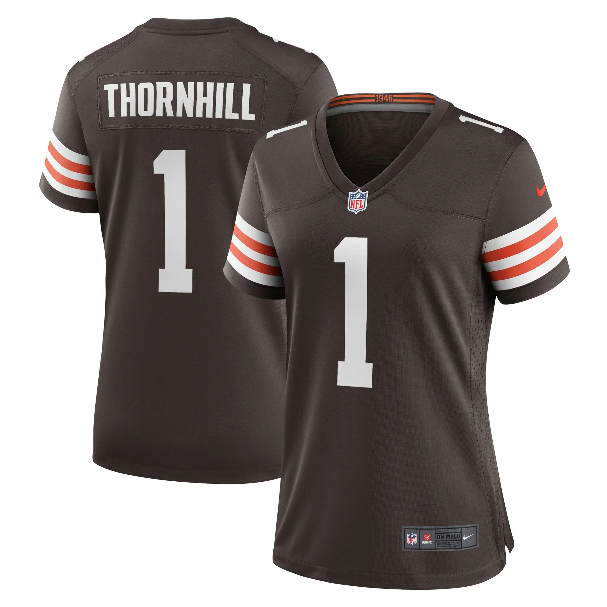 Juan Thornhill Cleveland Browns  Women's  Women's All Player Jersey - Brown