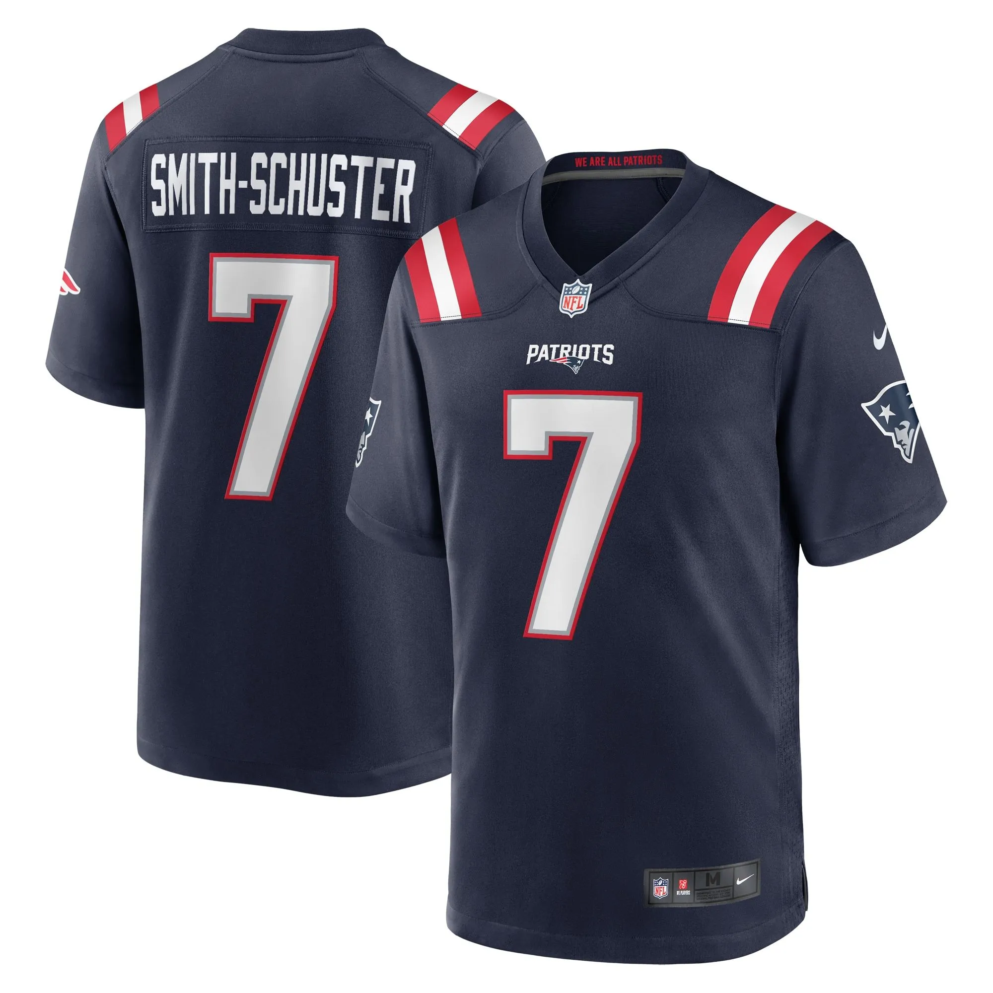 JuJu Smith-Schuster New England Patriots  Game Player Jersey - Navy