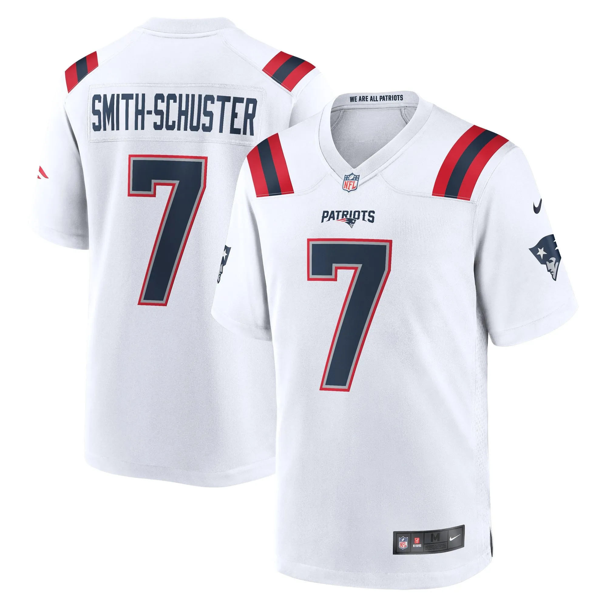 JuJu Smith-Schuster New England Patriots  Game Player Jersey - { White