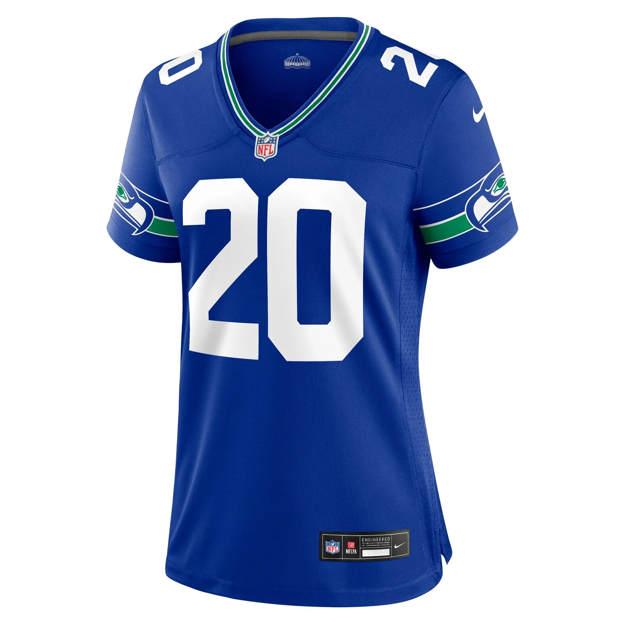 Julian Love Seattle Seahawks  Women's Throwback Player Game Jersey - Royal