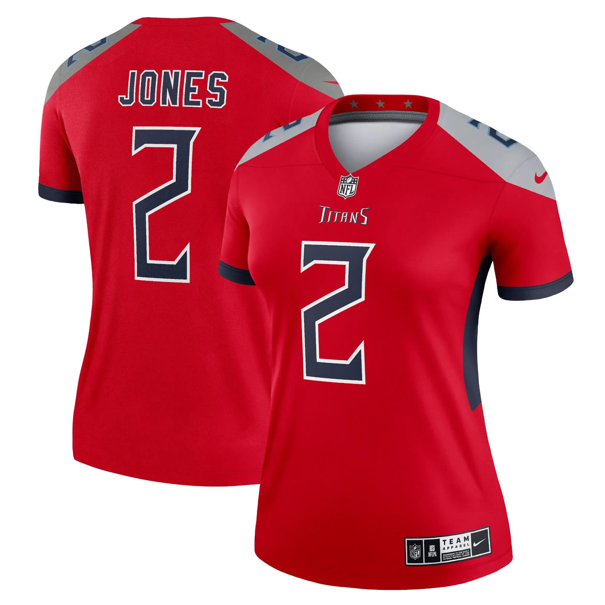 Julio Jones Tennessee Titans  Women's Inverted Legend Jersey - Red