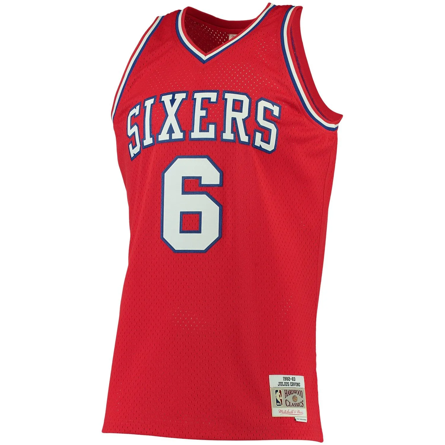 Julius Erving Philadelphia 76ers Mitchell & Ness 1982/83 Big & Tall Hardwood Classics Swingman Jersey - Red