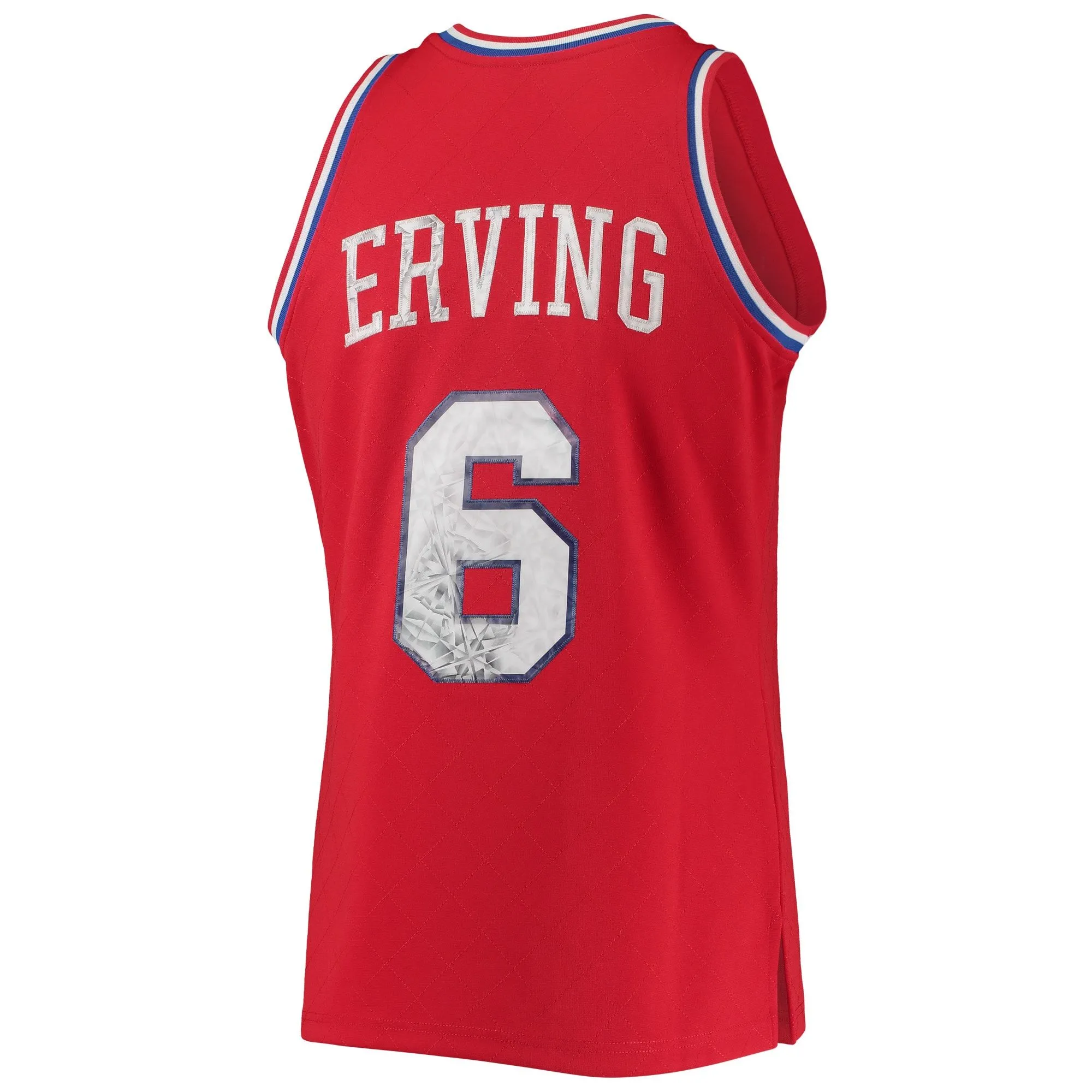 Julius Erving Philadelphia 76ers Mitchell & Ness 1982/83 Hardwood Classics NBA 75th Anniversary Diamond Swingman Jersey - Red