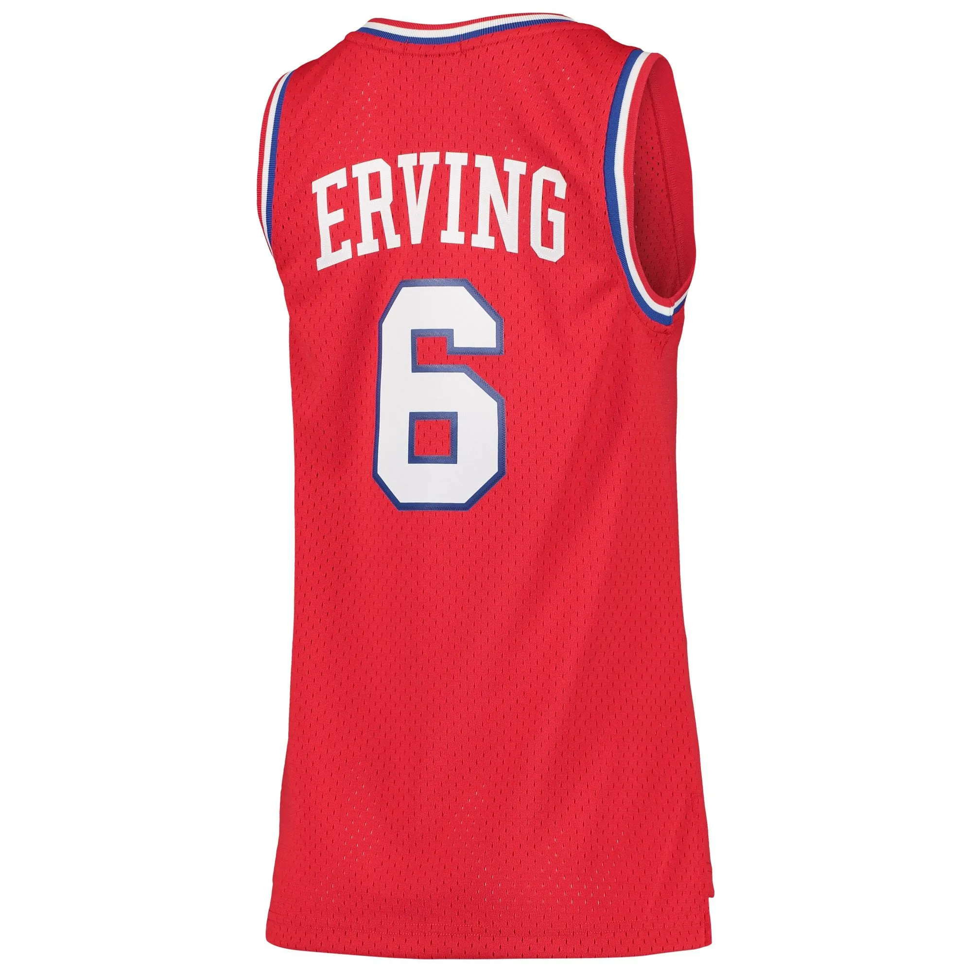 Julius Erving Philadelphia 76ers Mitchell & Ness Women's 1982/83 Hardwood Classics Swingman Jersey - Red