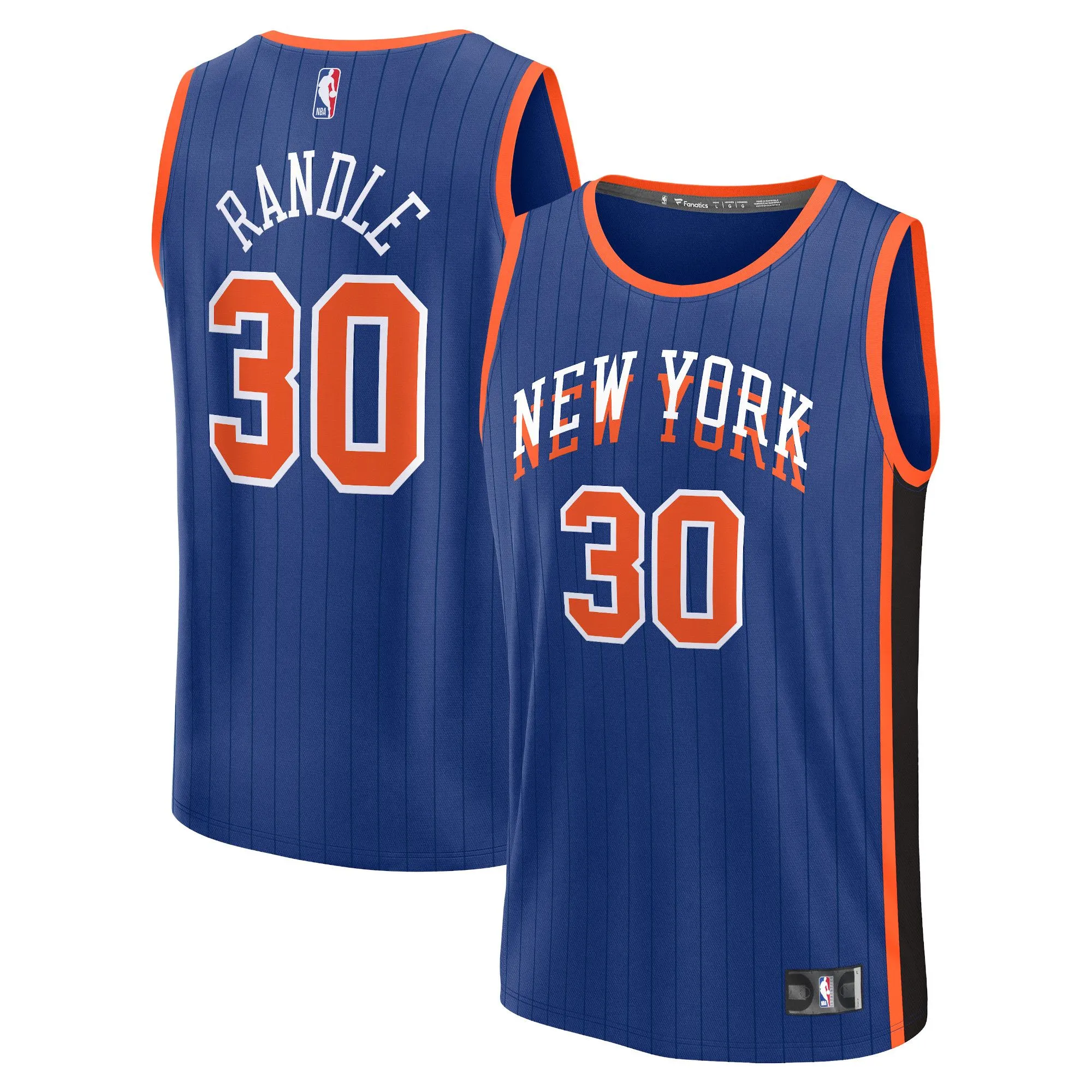 Julius Randle New York Knicks Fanatics Branded Fast Break Jersey - Blue - City Edition