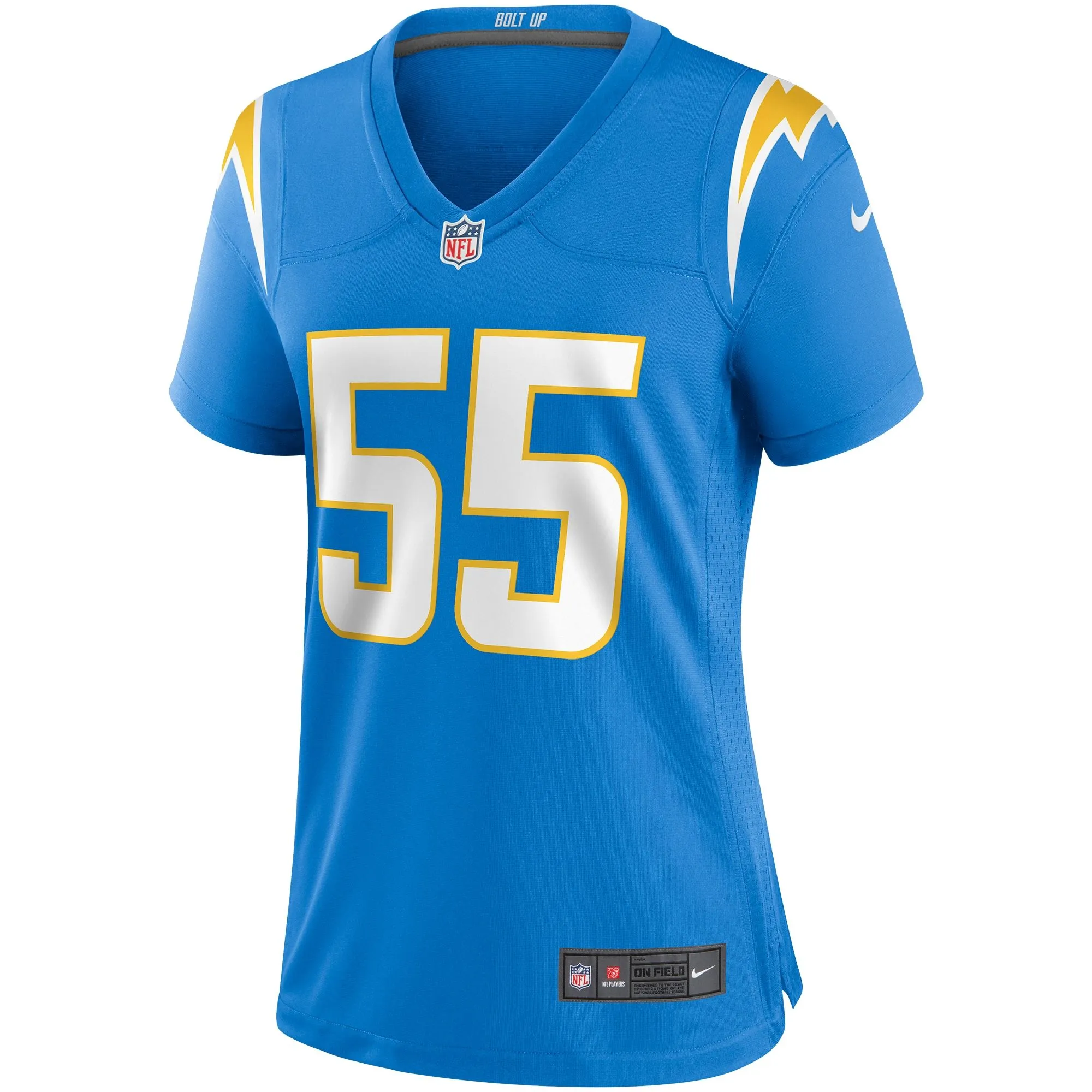 Junior Seau Los Angeles Chargers  Women's Game Retired Player Jersey - Powder Blue