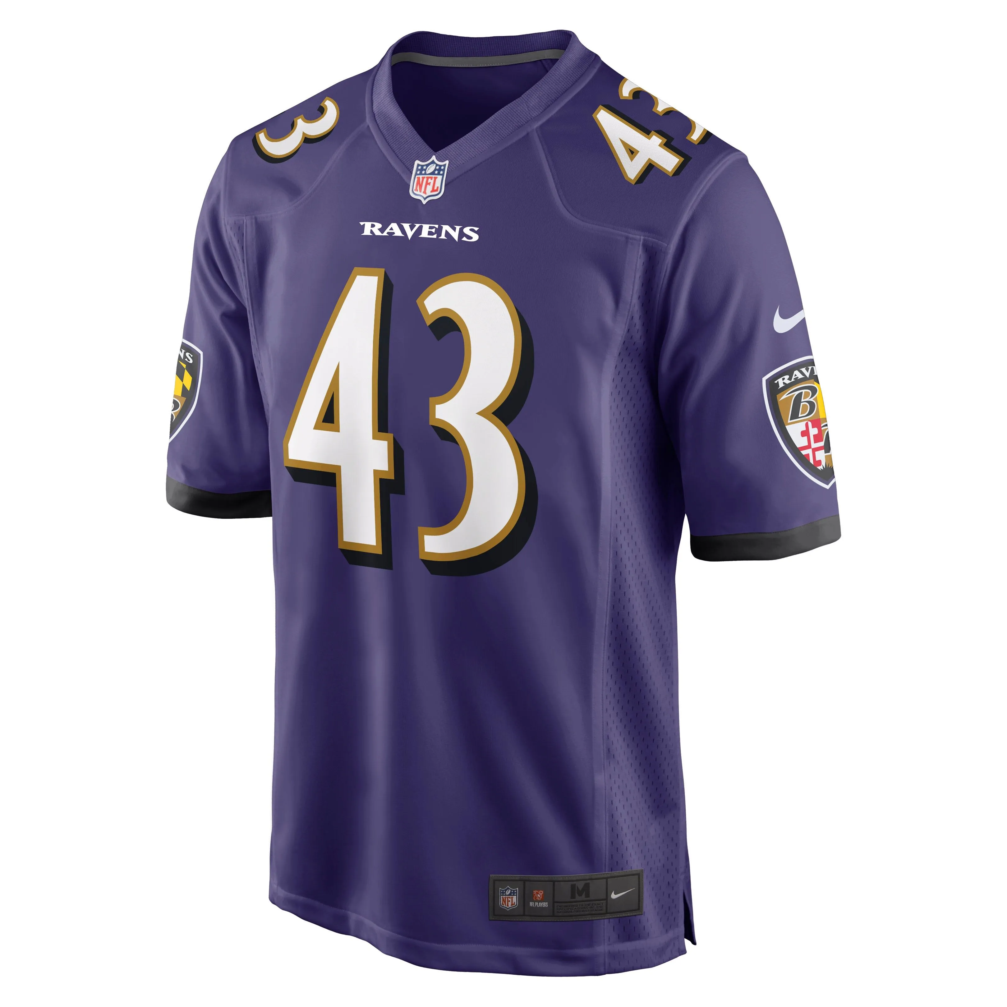 Justice Hill Baltimore Ravens  Game Jersey - Purple