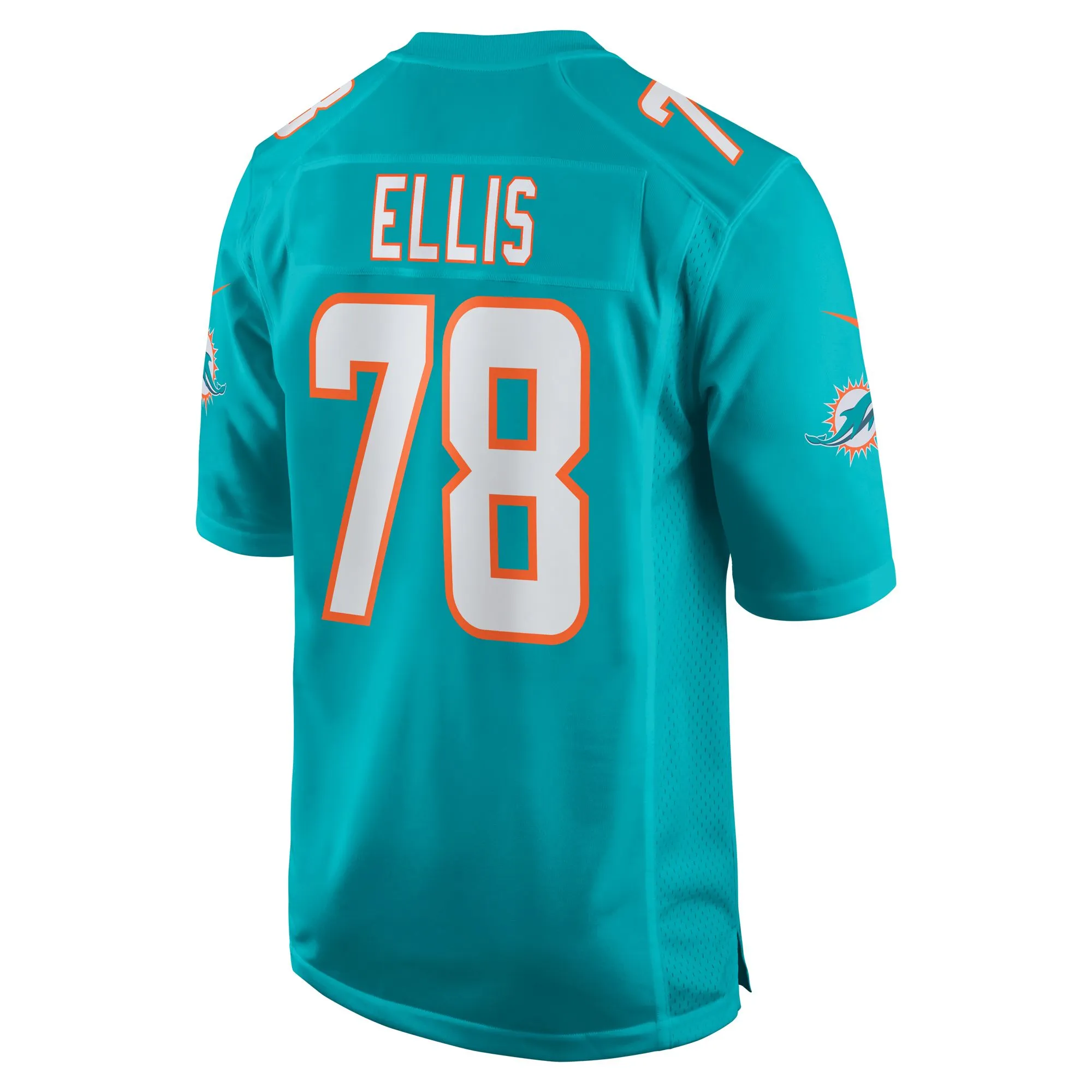 Justin Ellis Miami Dolphins   Game Jersey -  Aqua