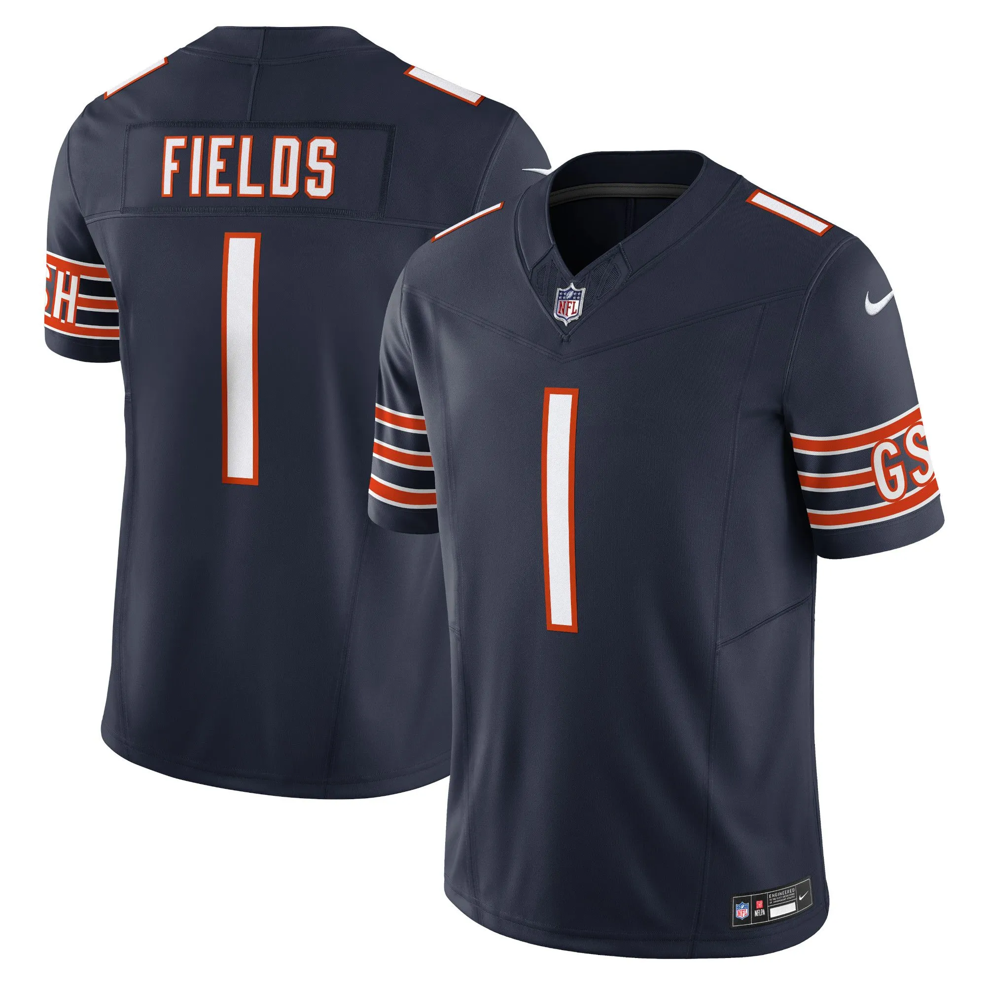 Justin Fields Chicago Bears  Vapor F.U.S.E. Limited Jersey - Navy