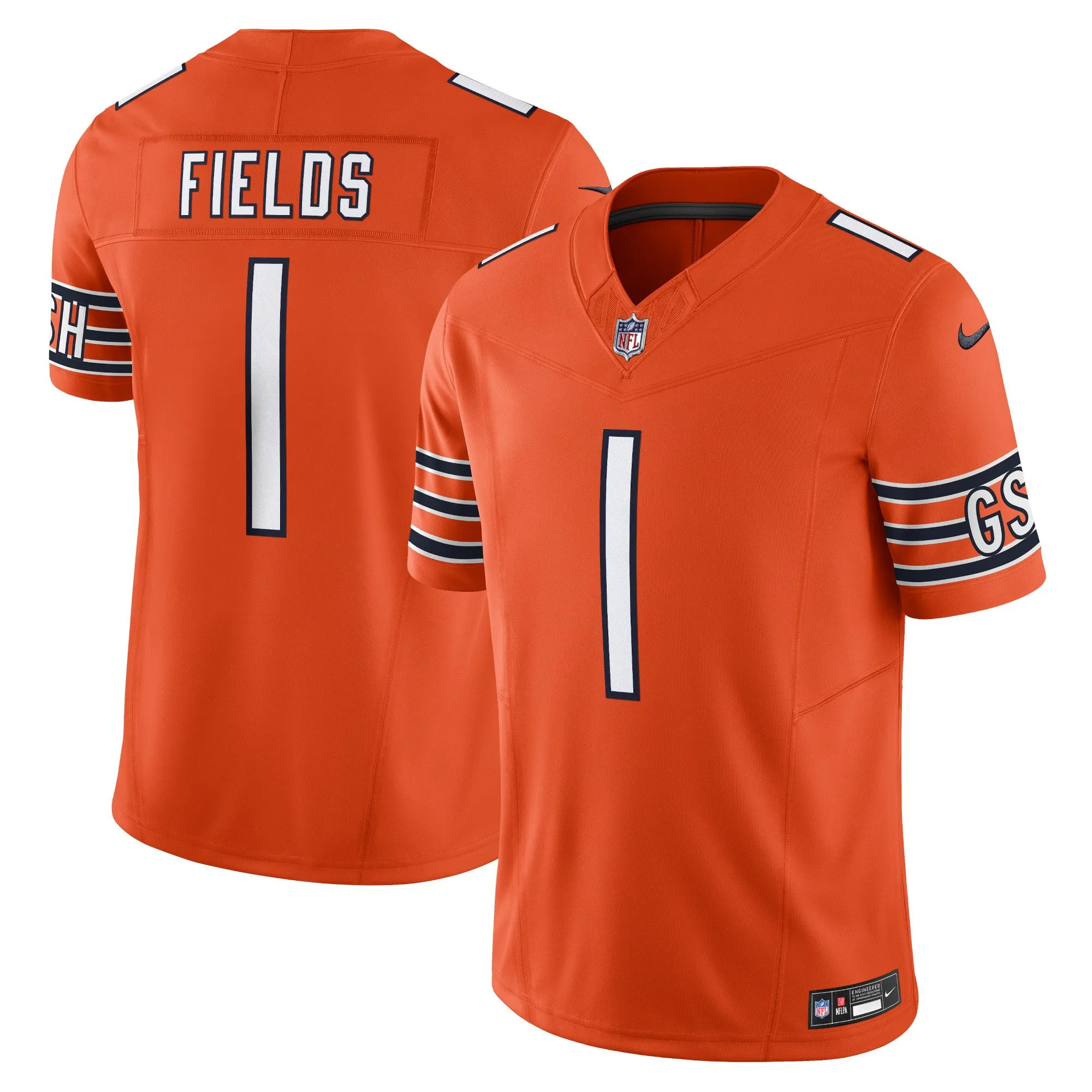 Justin Fields Chicago Bears  Vapor F.U.S.E. Limited Jersey - Orange