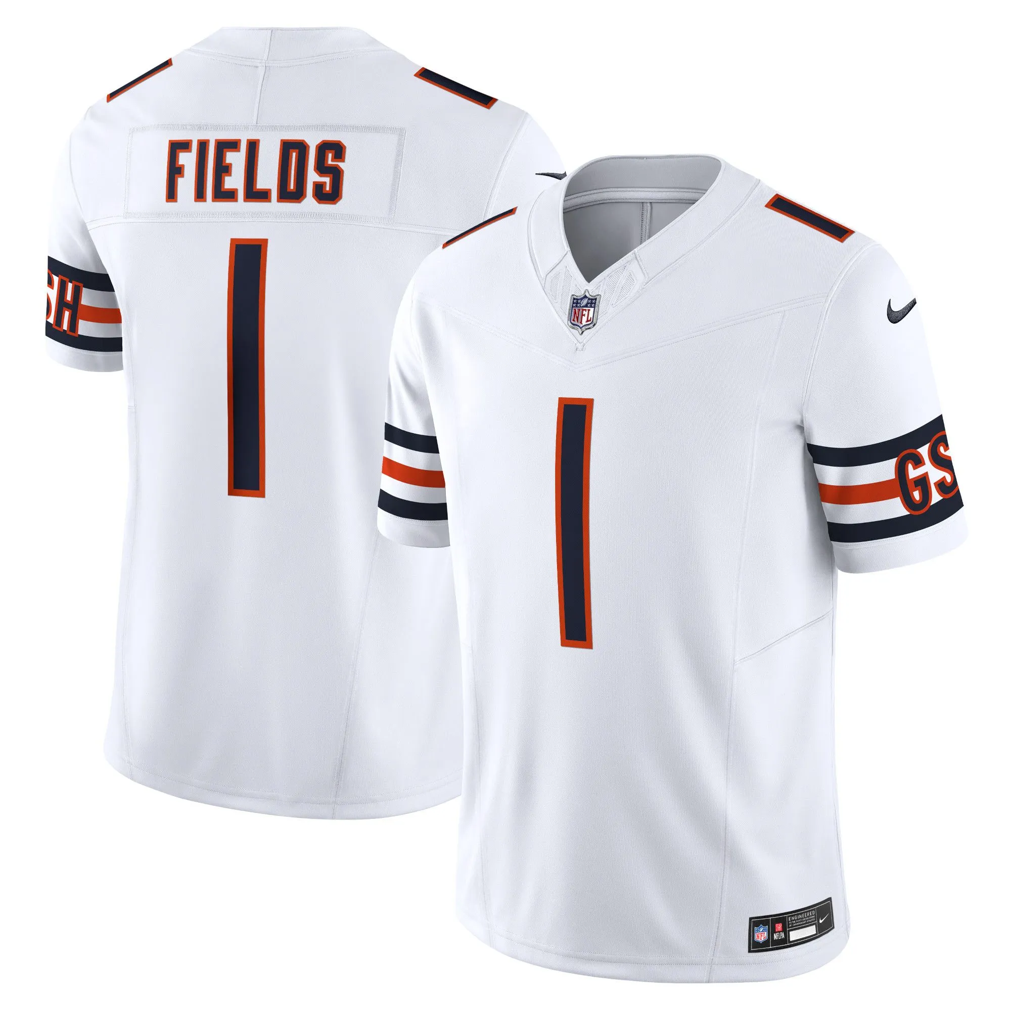 Justin Fields Chicago Bears  Vapor F.U.S.E. Limited Jersey - White