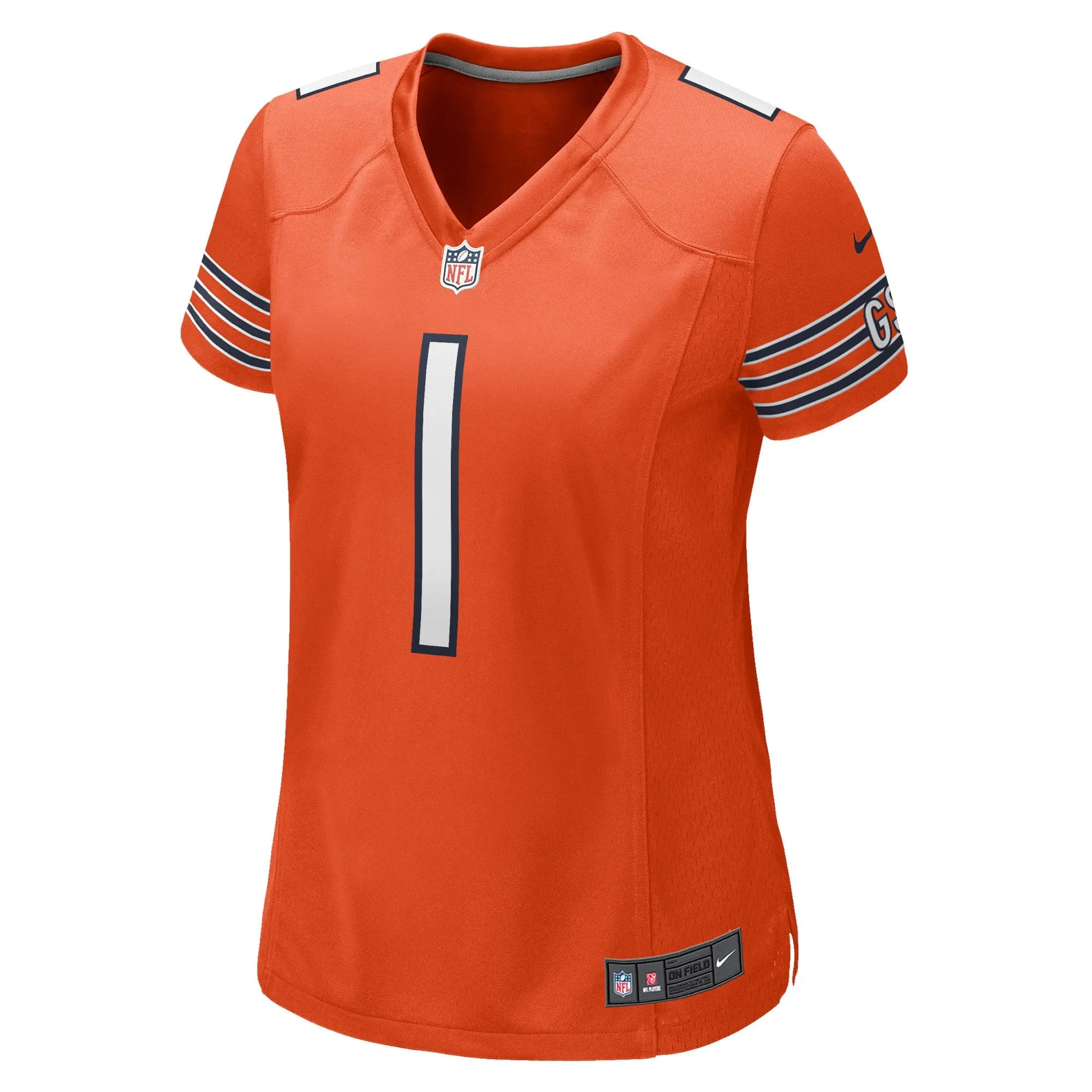 Justin Fields Chicago Bears  Women's Game Jersey - Orange