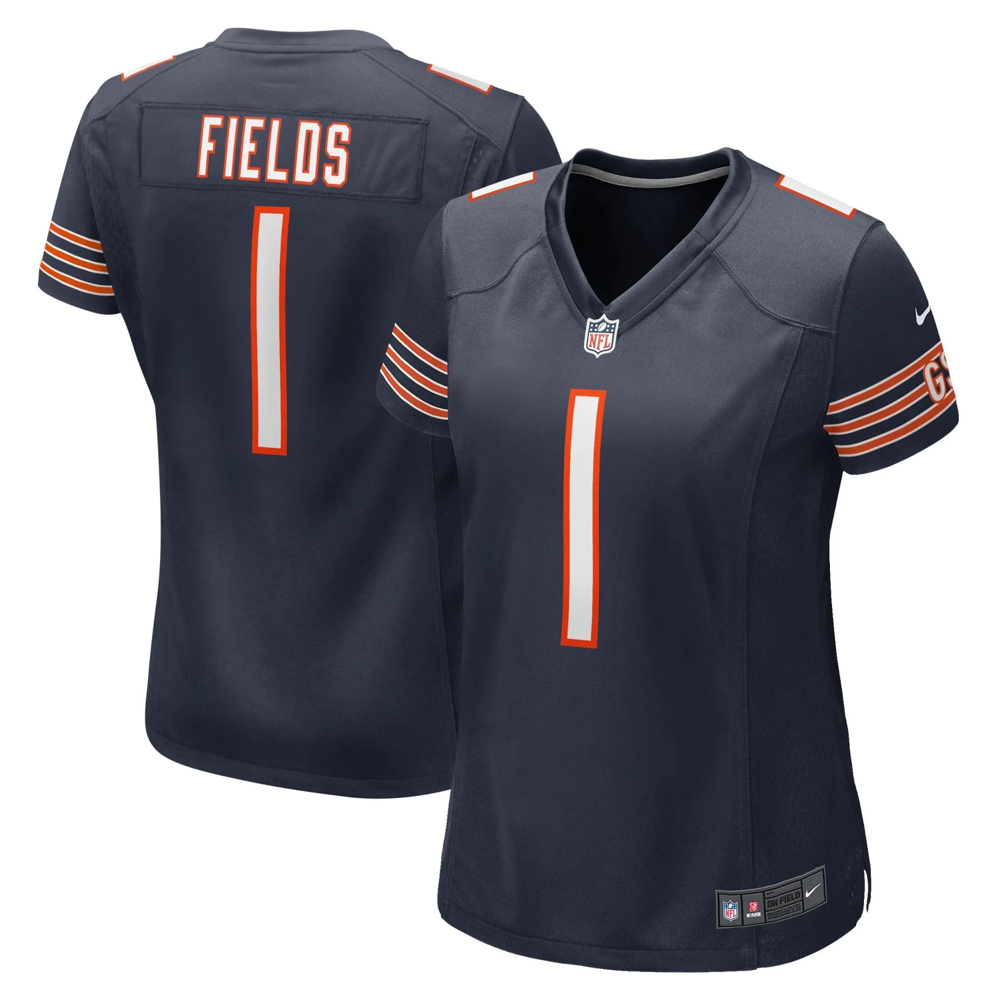 Justin Fields Chicago Bears  Women's Player Jersey - Navy