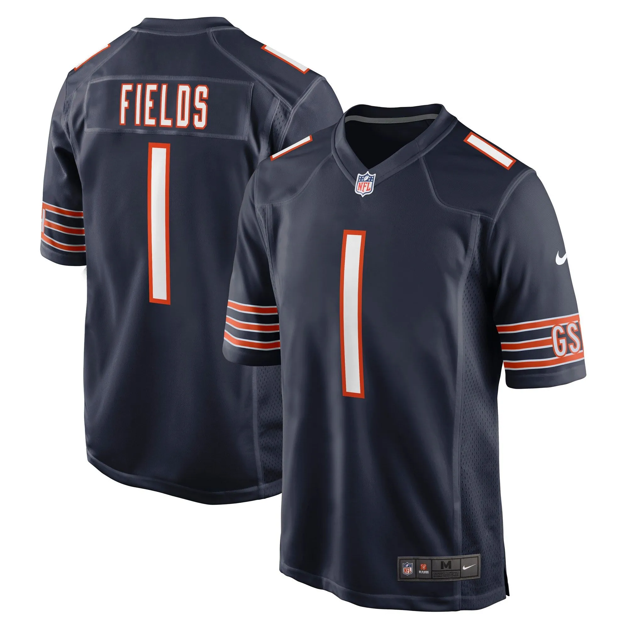 Justin Fields Chicago Bears  Youth Game Jersey - Navy