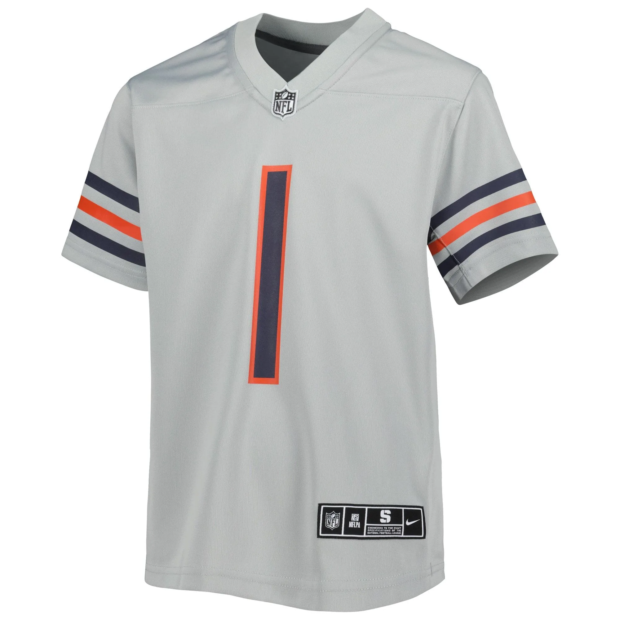 Justin Fields Chicago Bears  Youth Inverted Game Jersey - Gray