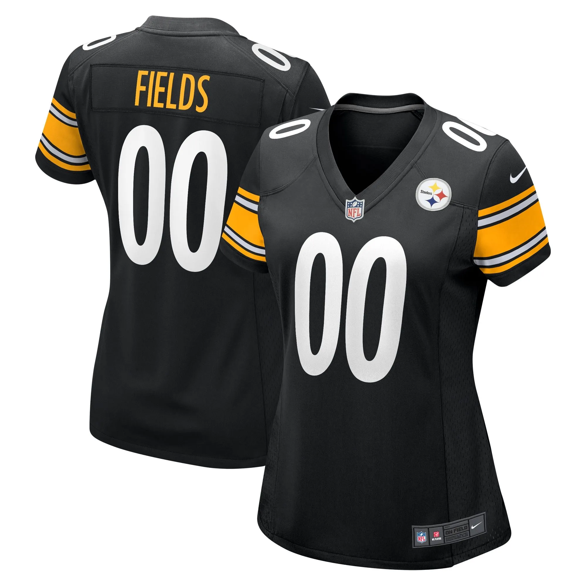 Justin Fields Pittsburgh Steelers  Women's Game Player Jersey - Black