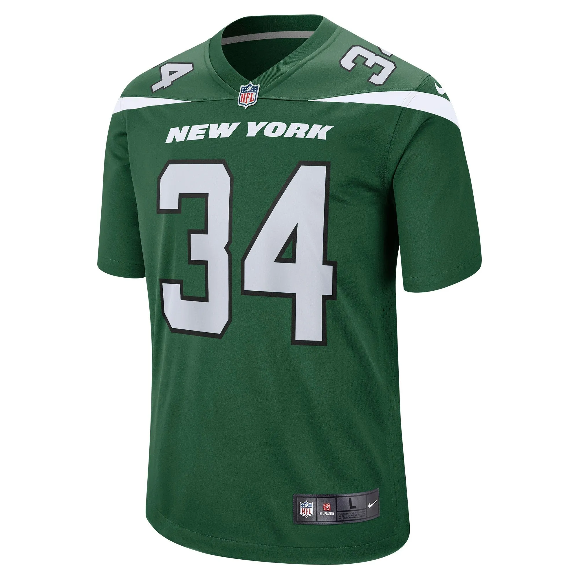 Justin Hardee New York Jets  Game Jersey - Gotham Green